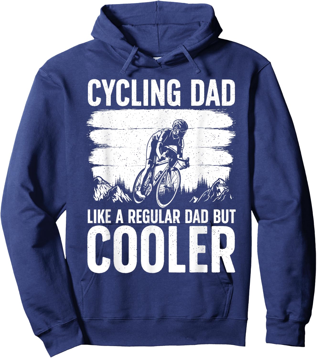 Cool Cycling For Dad Men Bicycling Bikers Bicycle Bike Rider Hoodie - Hoodie | Navy