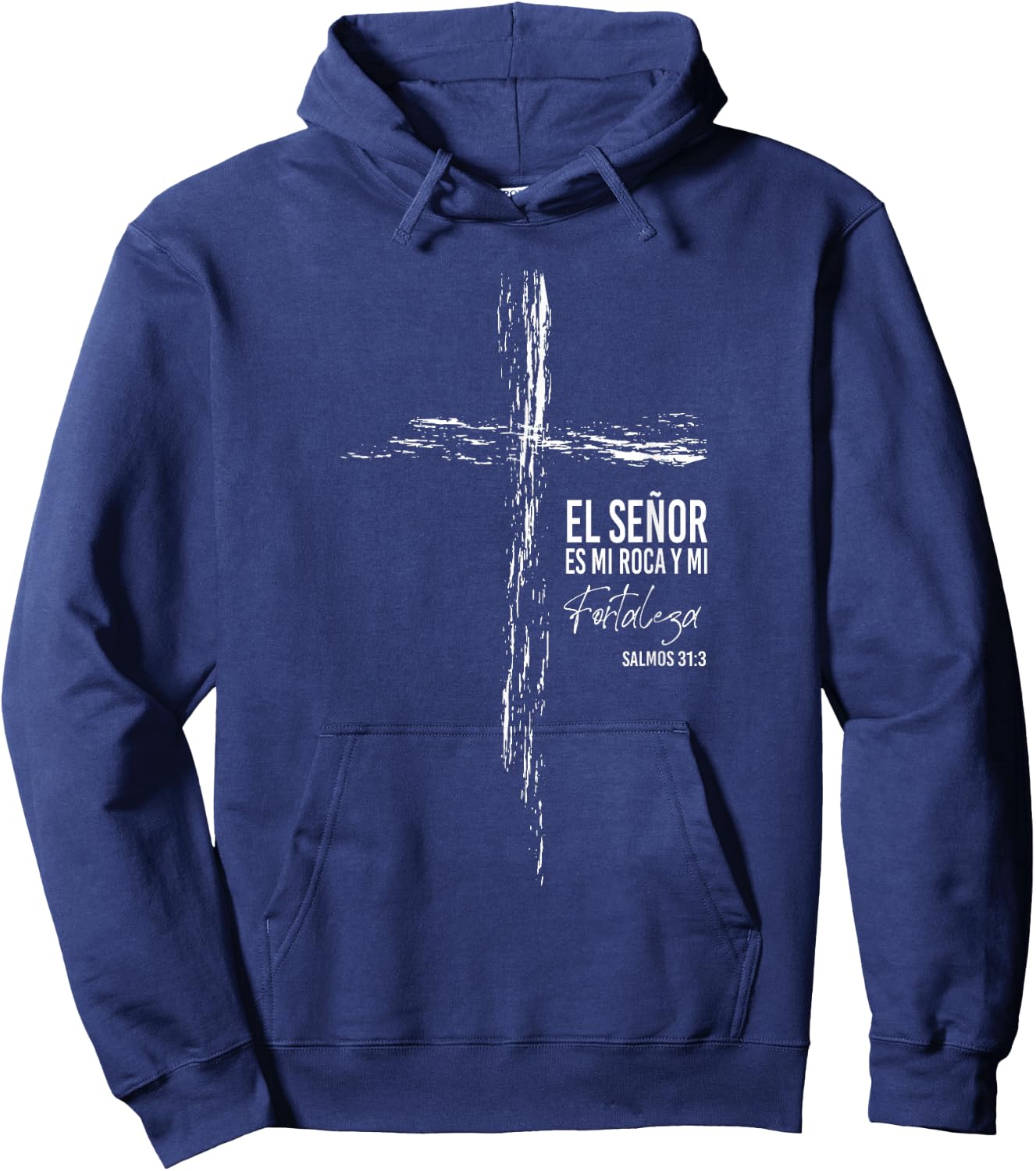 Regalos Cristianos Frases Mensajes Christian Spanish Verse Hoodie - Hoodie | Navy