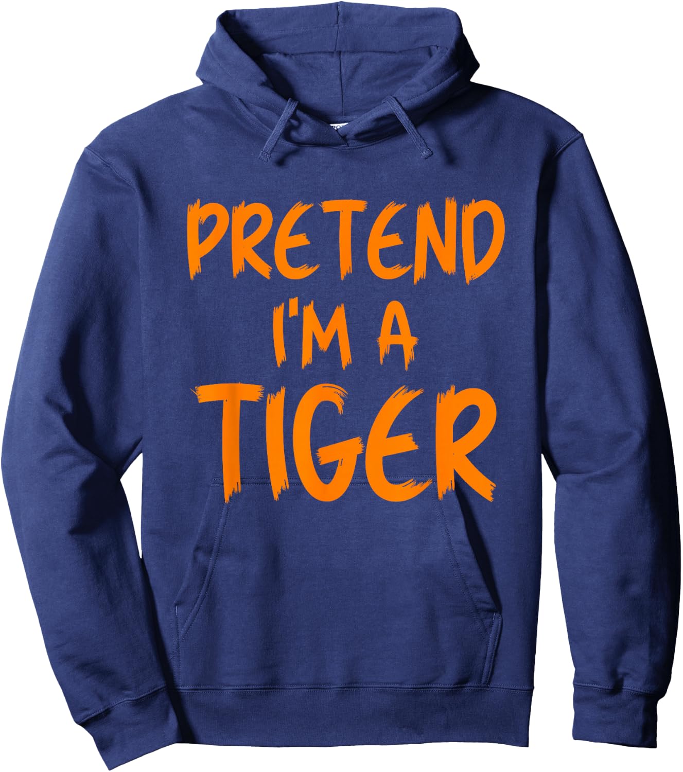 Halloween Pretend I'm A Tiger Costume Funny Lazy Kids Adult Hoodie - Hoodie | Navy