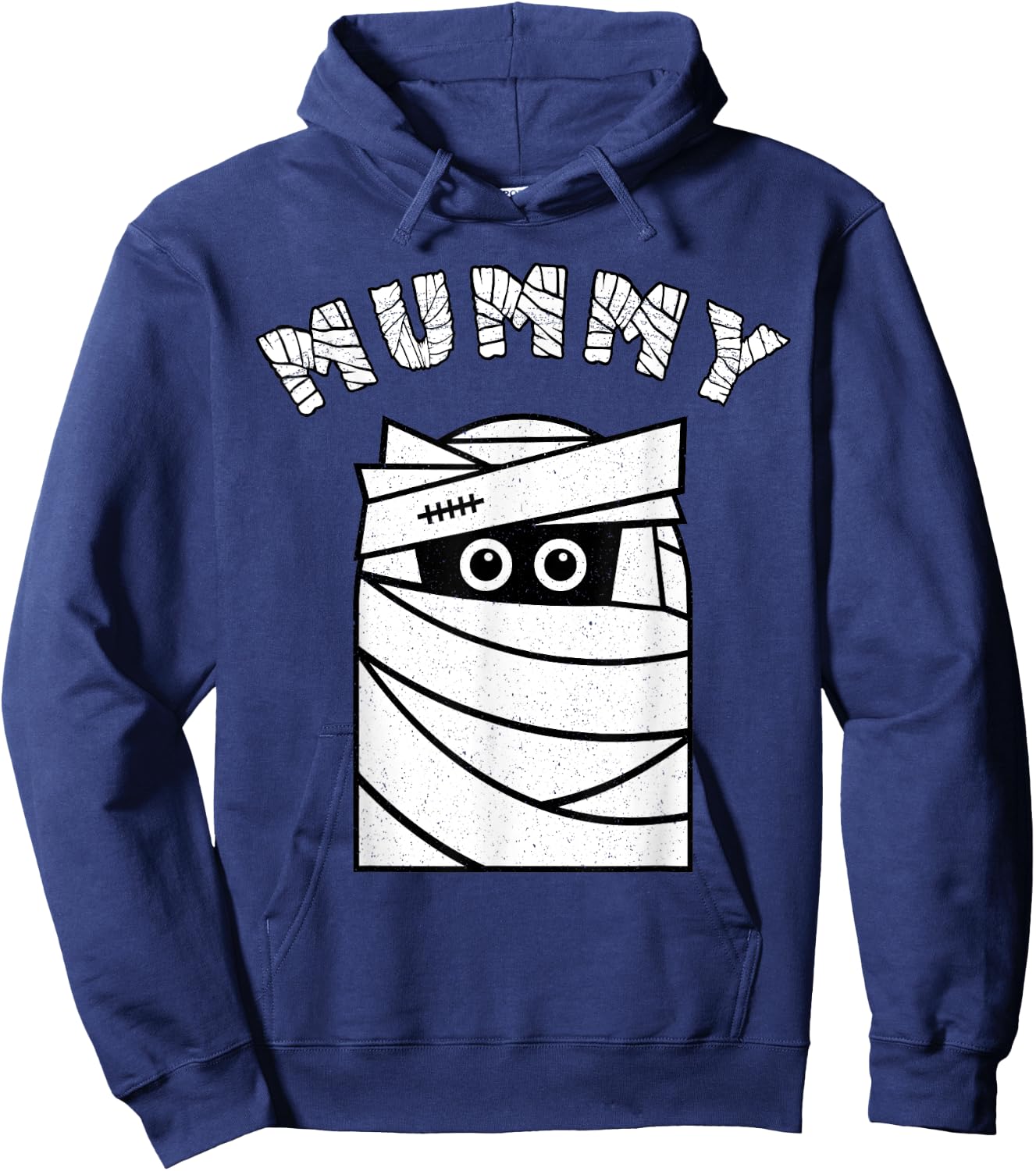 Mummy Ghost Costume Mom Halloween Decor Mummy Bandage Hoodie - Hoodie | Navy
