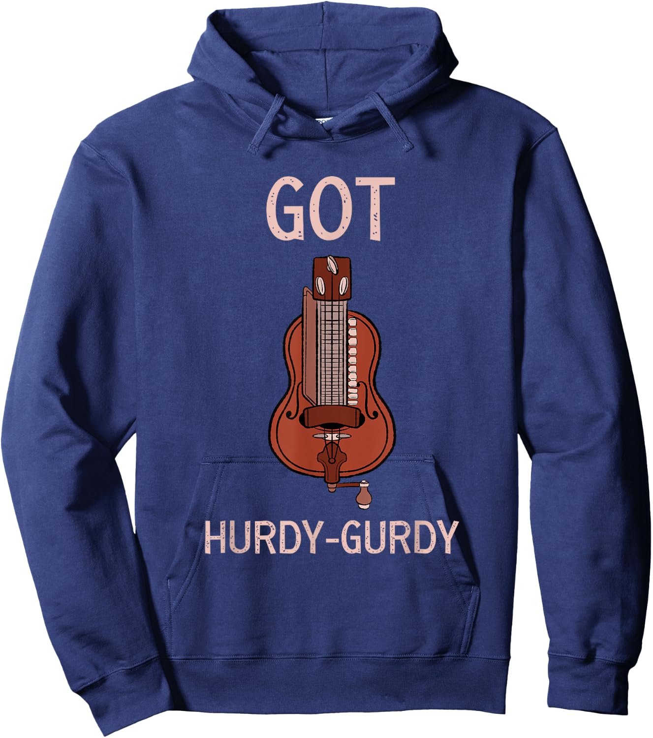 Hurdy Gurdy Medieval Instrument Hoodie - Hoodie | Navy