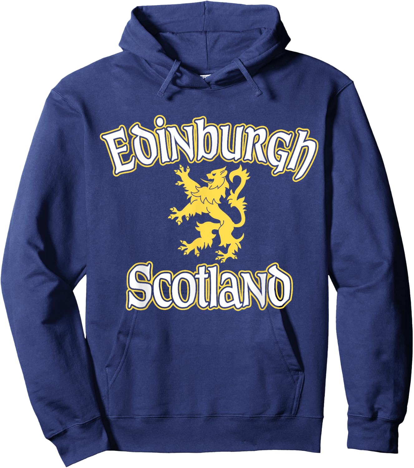 Edinburgh Scotland Rampant Lion Hoodie - Hoodie | Navy