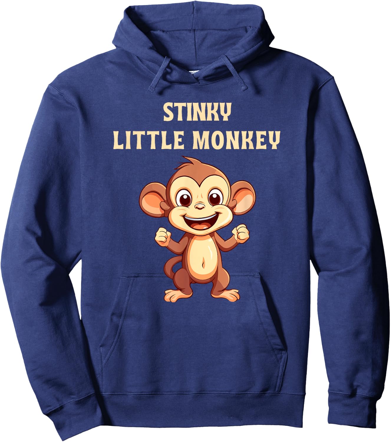 Cute Stinky Little Monkey Fart Nickname for Girlfriend Hoodie - Hoodie | Navy