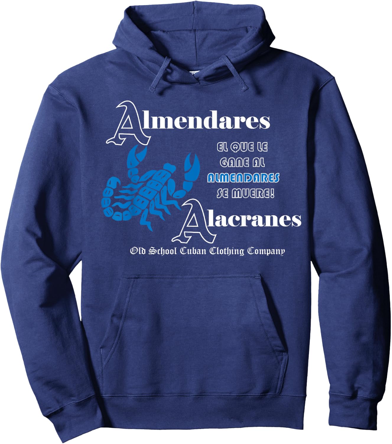 Almendares Alacranes Cuba Beisbol Old Cuban Baseball League Hoodie - Hoodie | Navy