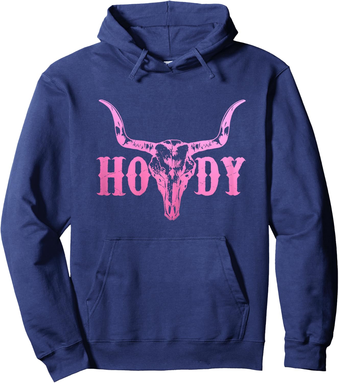 Howdy Cowboy Cowgirl Rodeo Horse Riding Texas Southern Hoodie - Hoodie | Navy