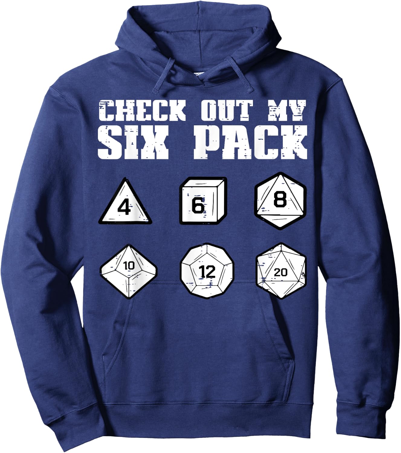 RPG Check Out My 6 Pack Funny Gamer Men Boys Hoodie - Hoodie | Navy
