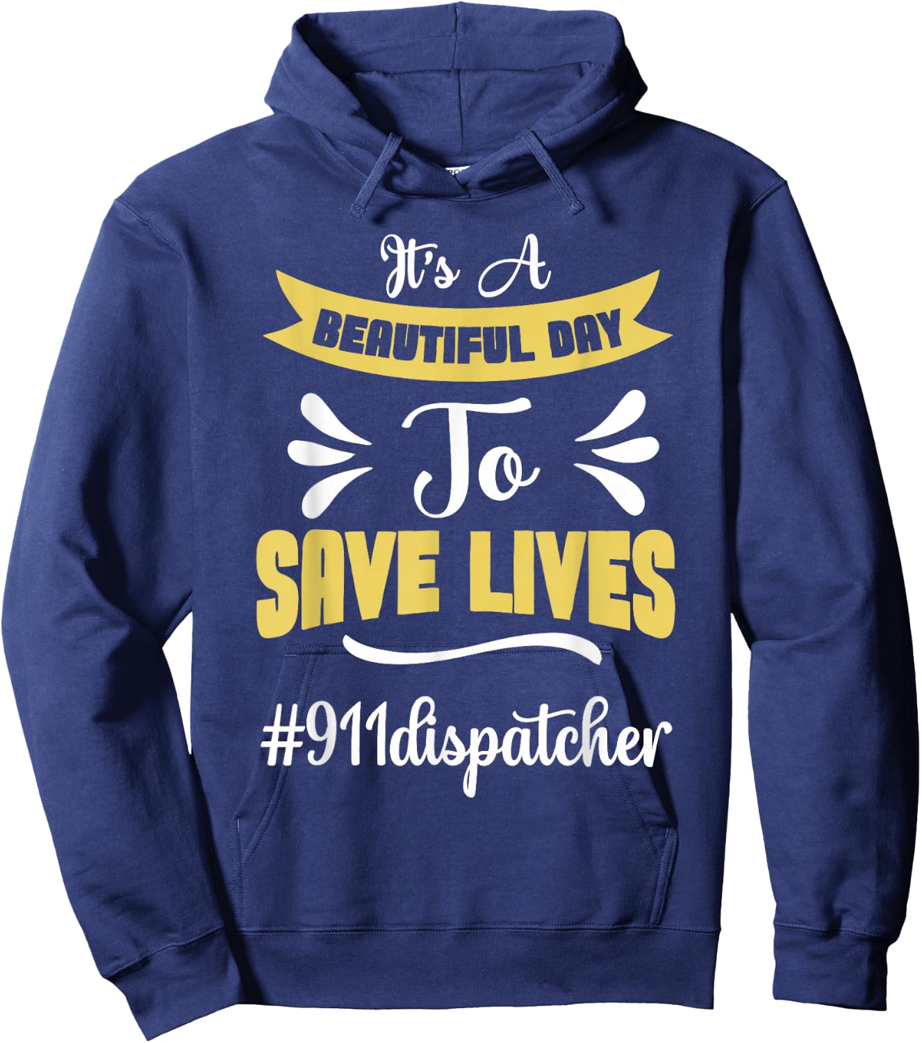 911 Dispatcher For Police and Ambulance Dispatcher Hoodie - Hoodie | Navy