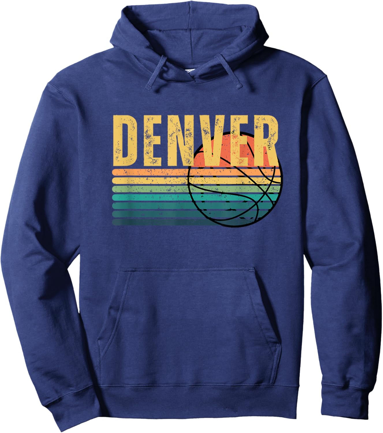 Denver Retro Hoodie - Hoodie | Navy