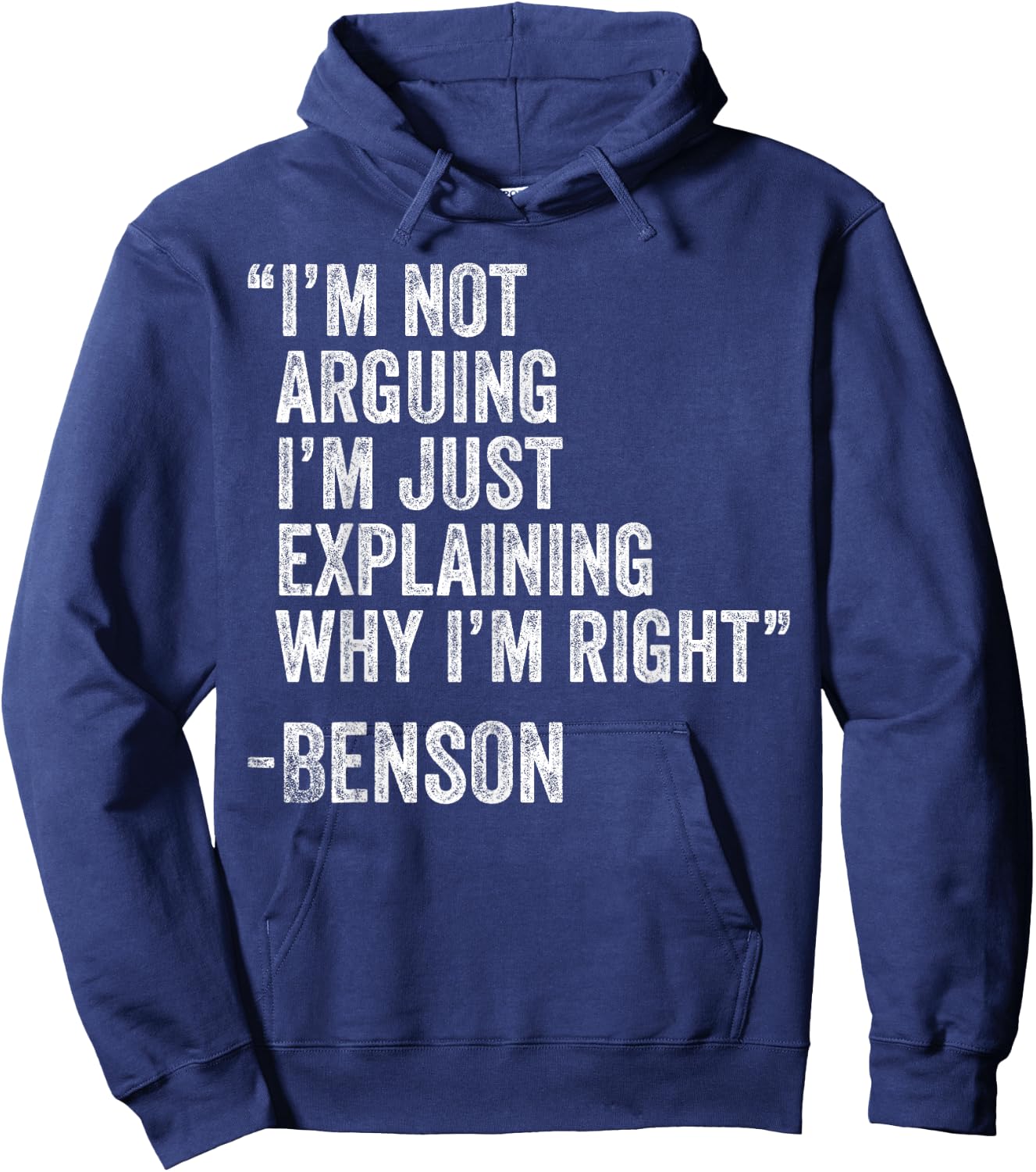 Benson Quote Funny Birthday Custom Name Idea Engineer Hoodie - Hoodie | Navy