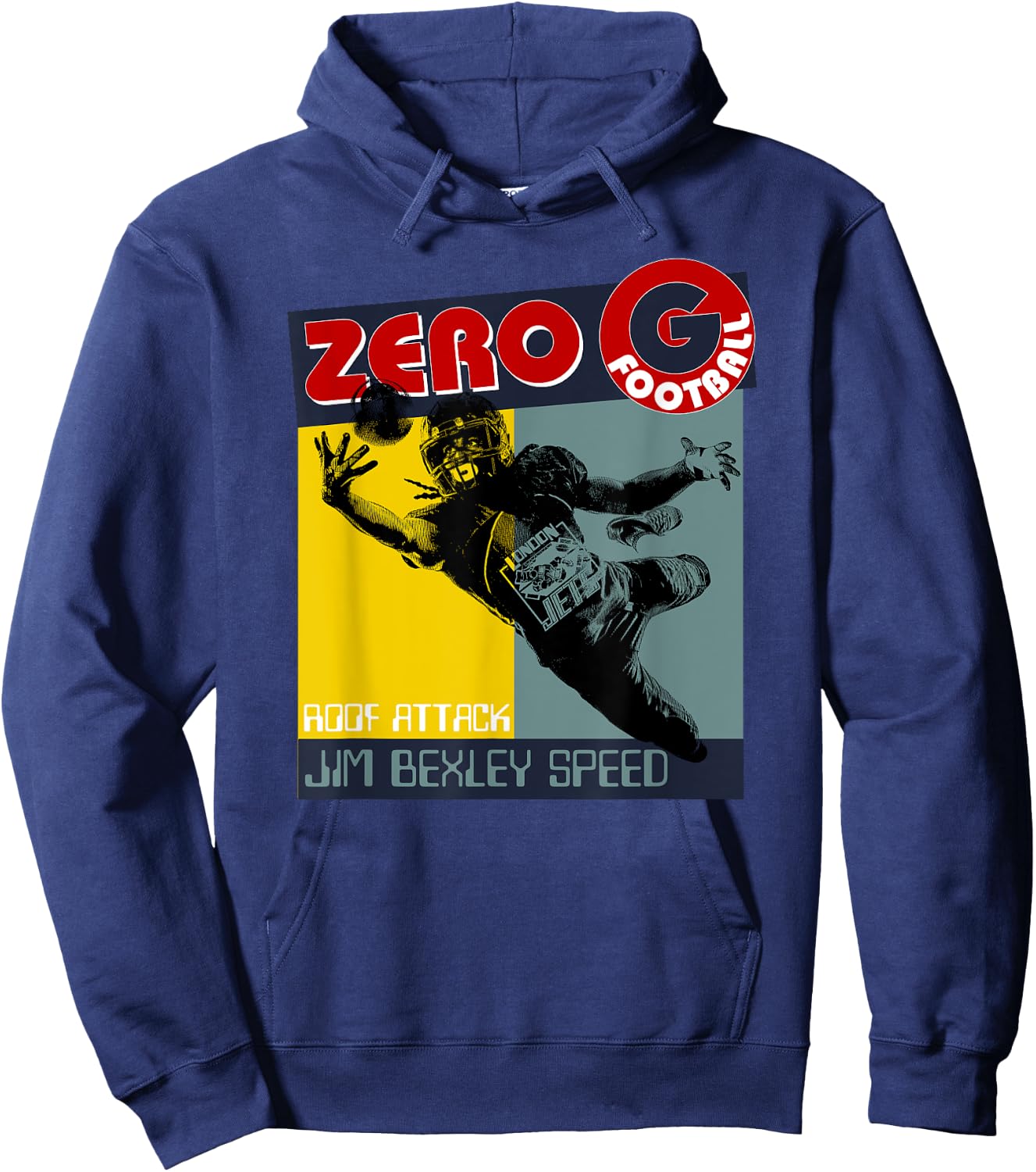 Jim Bexley Speed London Jets Zero Gee Football Roof Attack Hoodie - Hoodie | Navy