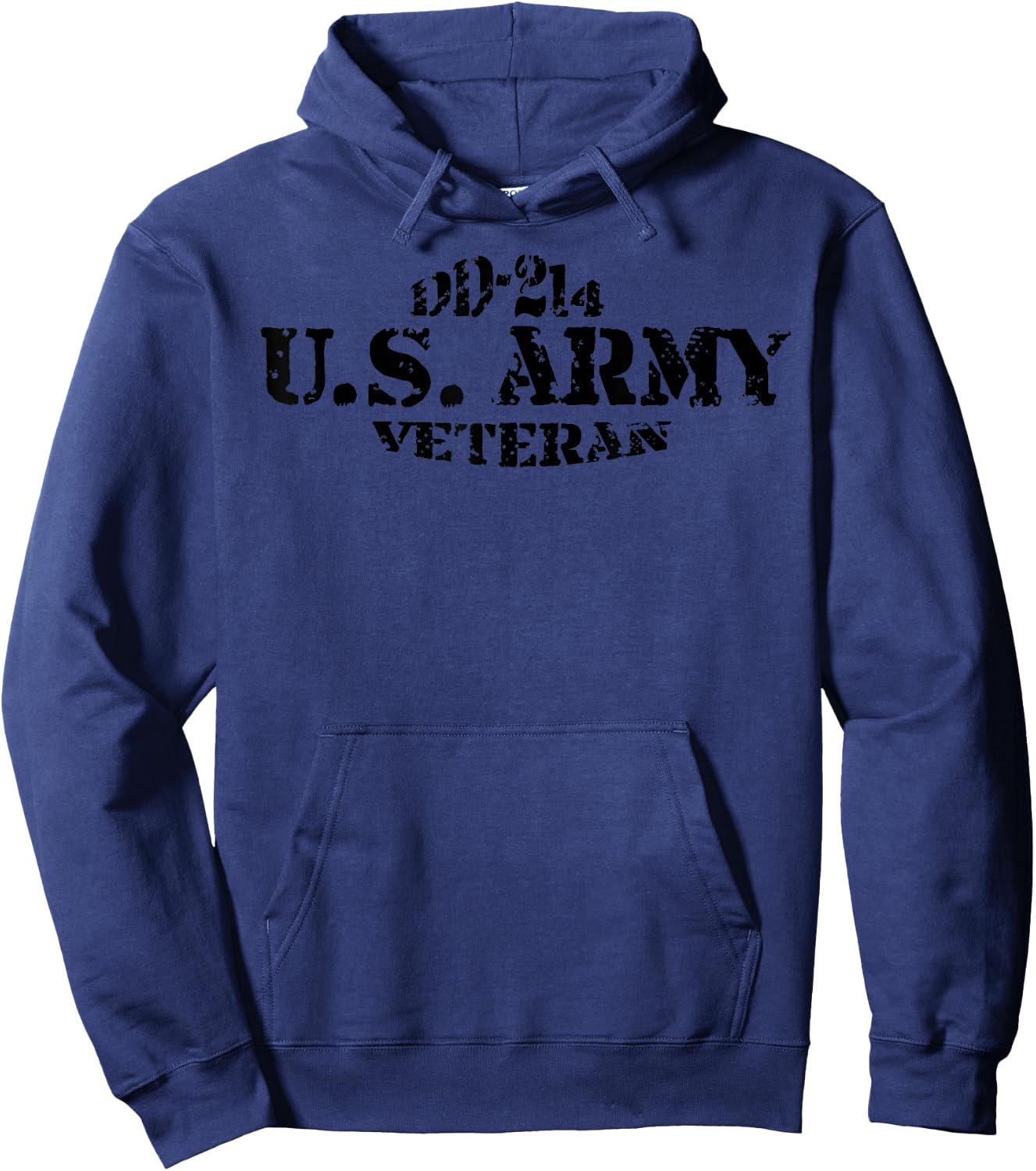 U.S. Army DD-214 Gift Military Veteran Proud American Retro Hoodie - Hoodie | Navy