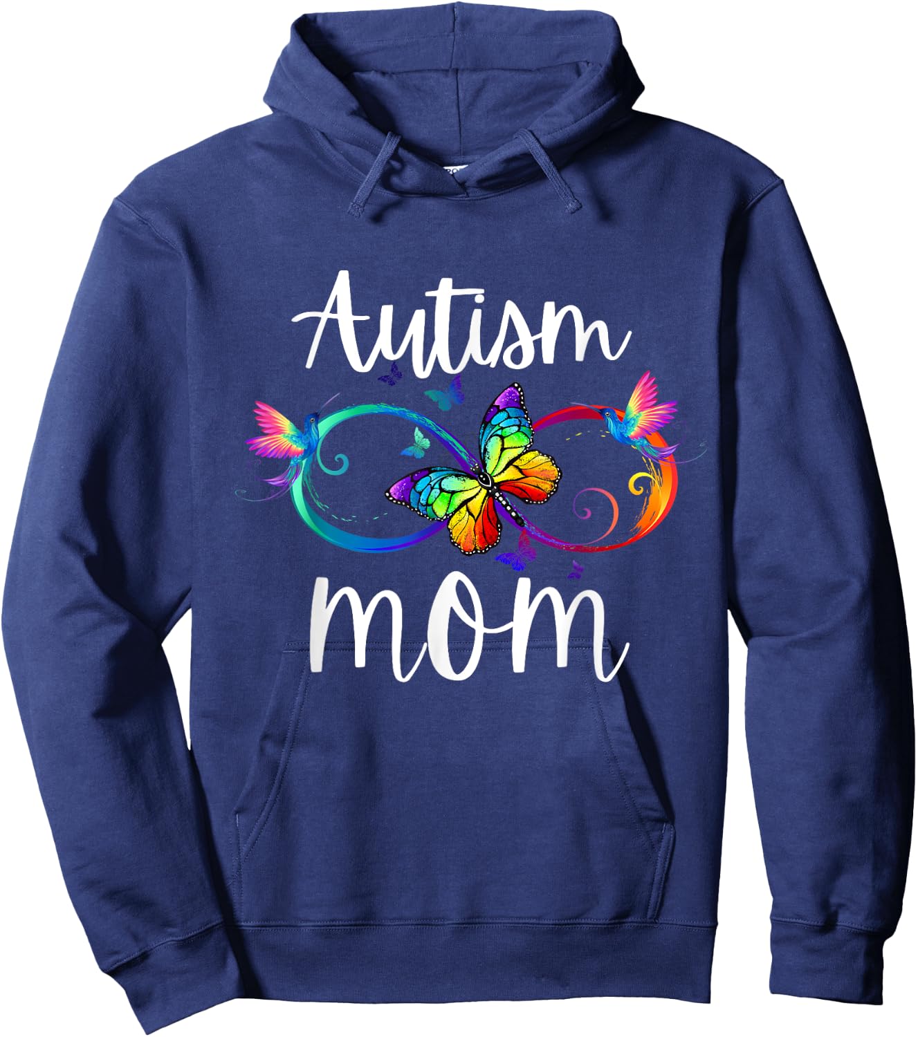 Autism Mom Neurodiversity ADHD ASD Autism Awareness Hoodie - Hoodie | Navy