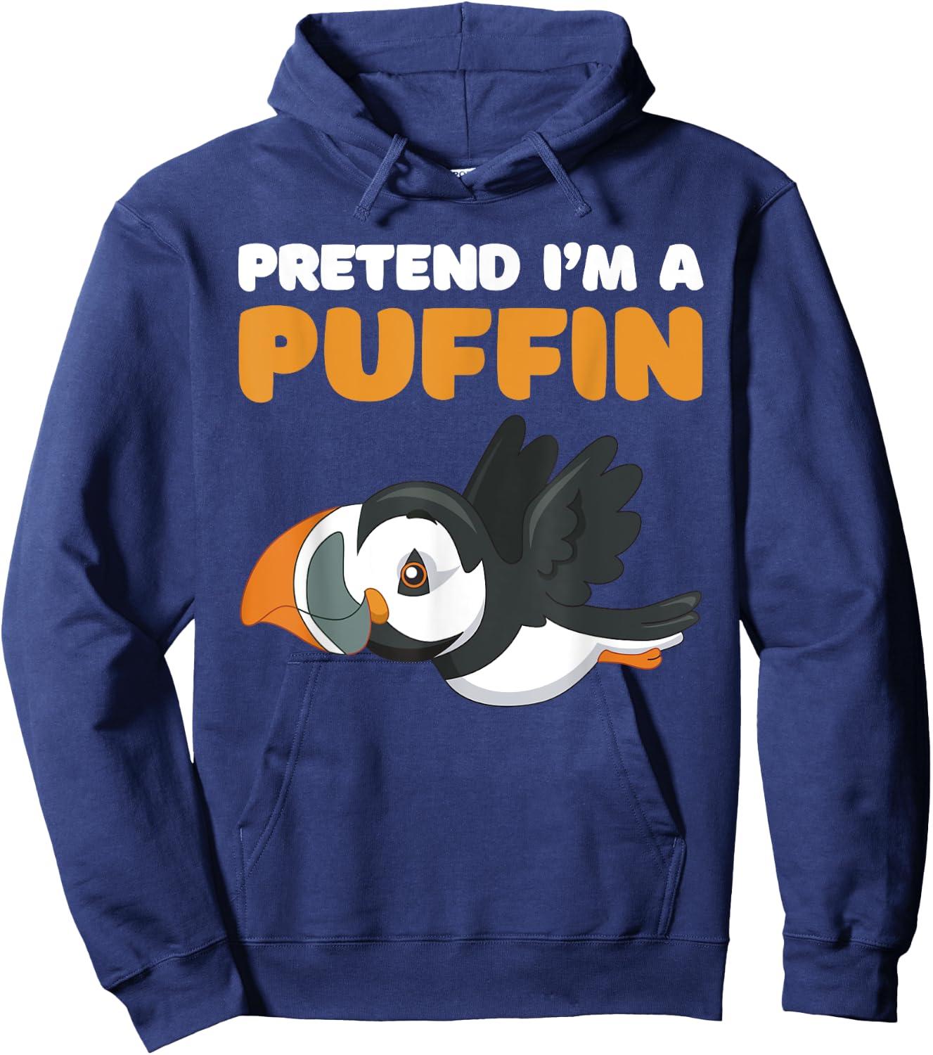 Let's pretend I'm a puffin halloween costume, icelandic bird Hoodie - Hoodie | Navy
