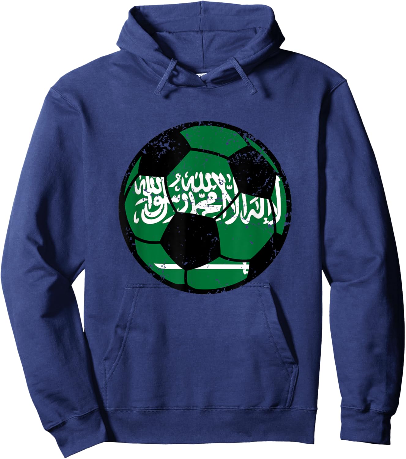 Saudi Arabia Flag Soccer Fans Football Lovers Saudia Fútbol Hoodie - Hoodie | Navy