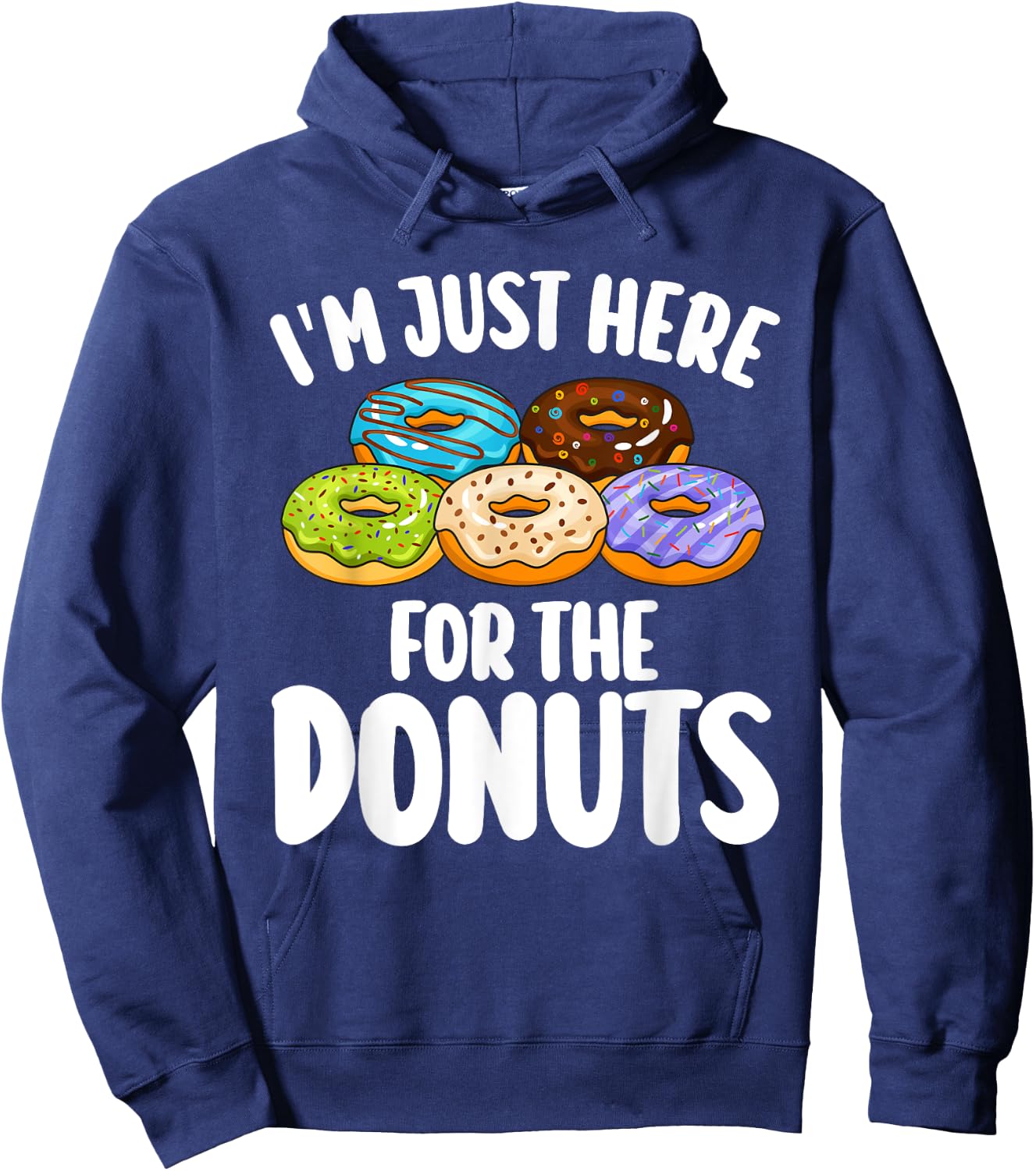 Donut Art Women Food Doughnut Dessert Donut Lover Hoodie - Hoodie | Navy