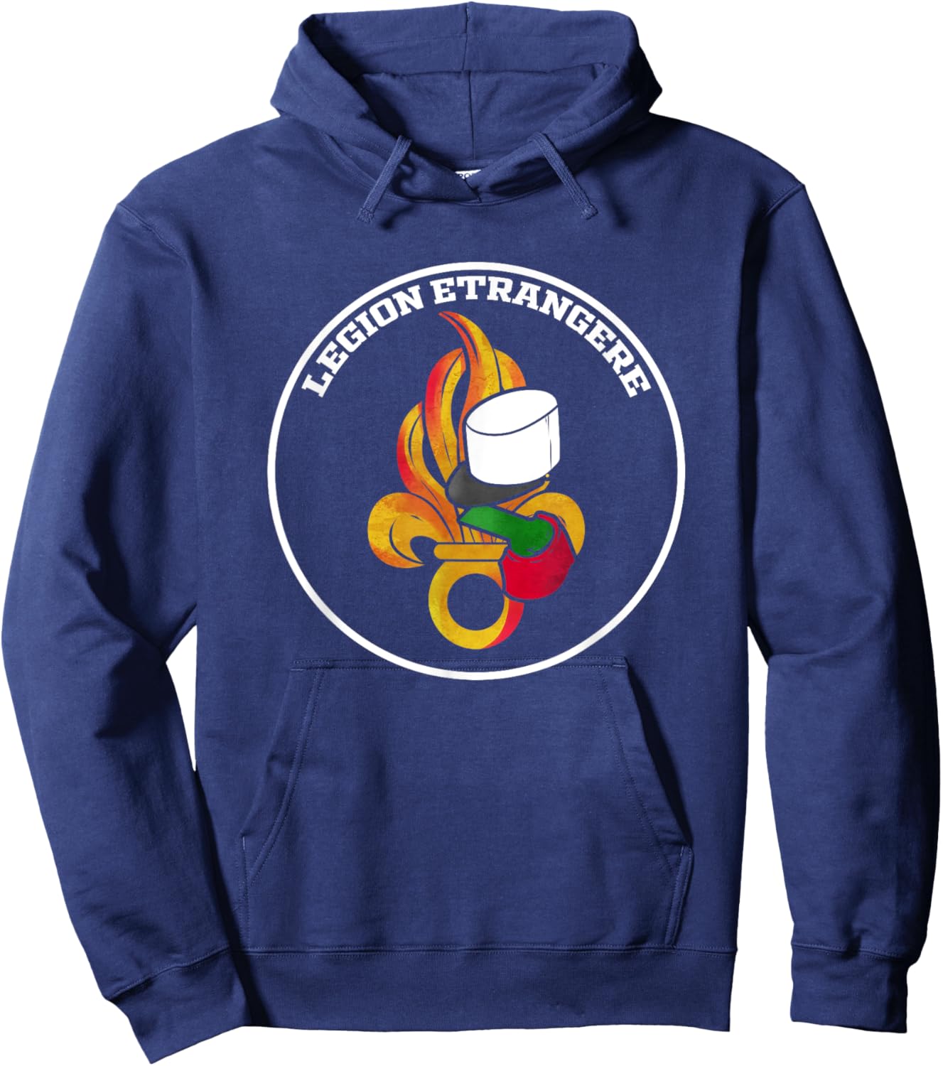 Legion Etrangere Crest & Uniform Hoodie - Hoodie | Navy