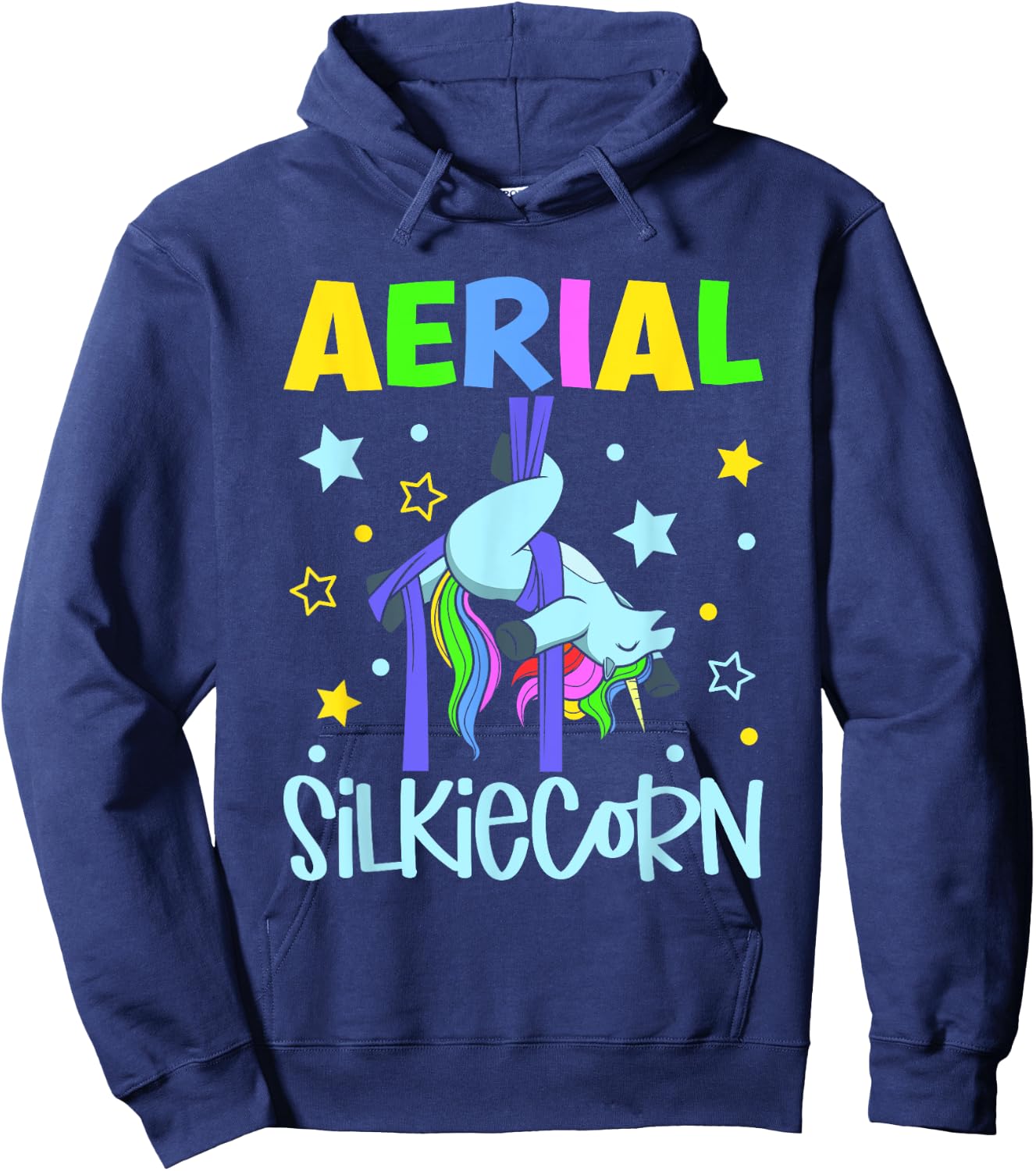 Aerial Silkiecorn - Aerial Silks Hoodie - Hoodie | Navy