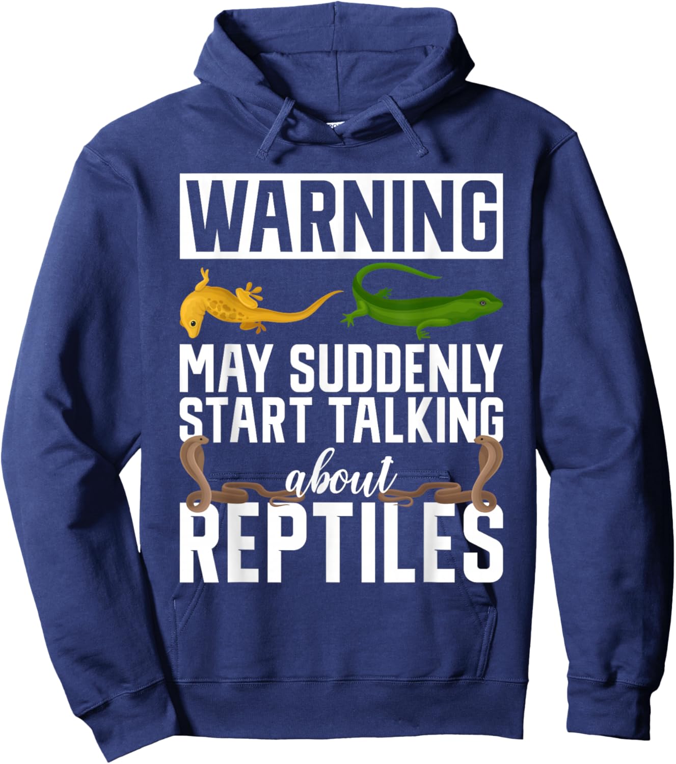 Zookeeper Warning May Suddenly Start Talking About Reptiles Hoodie - Hoodie | Navy