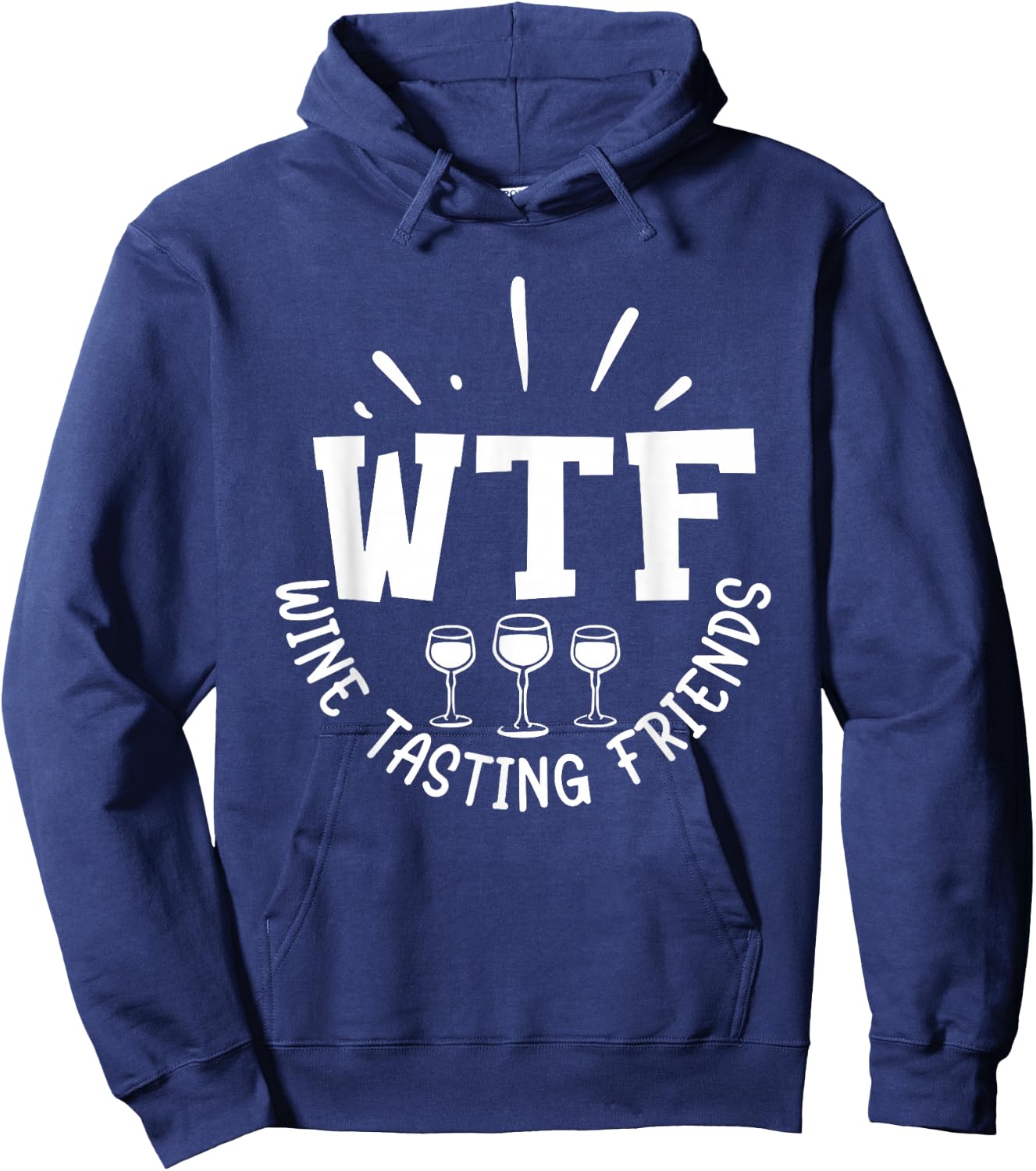 WFT Wine Tasting Friends Hoodie - Hoodie | Navy