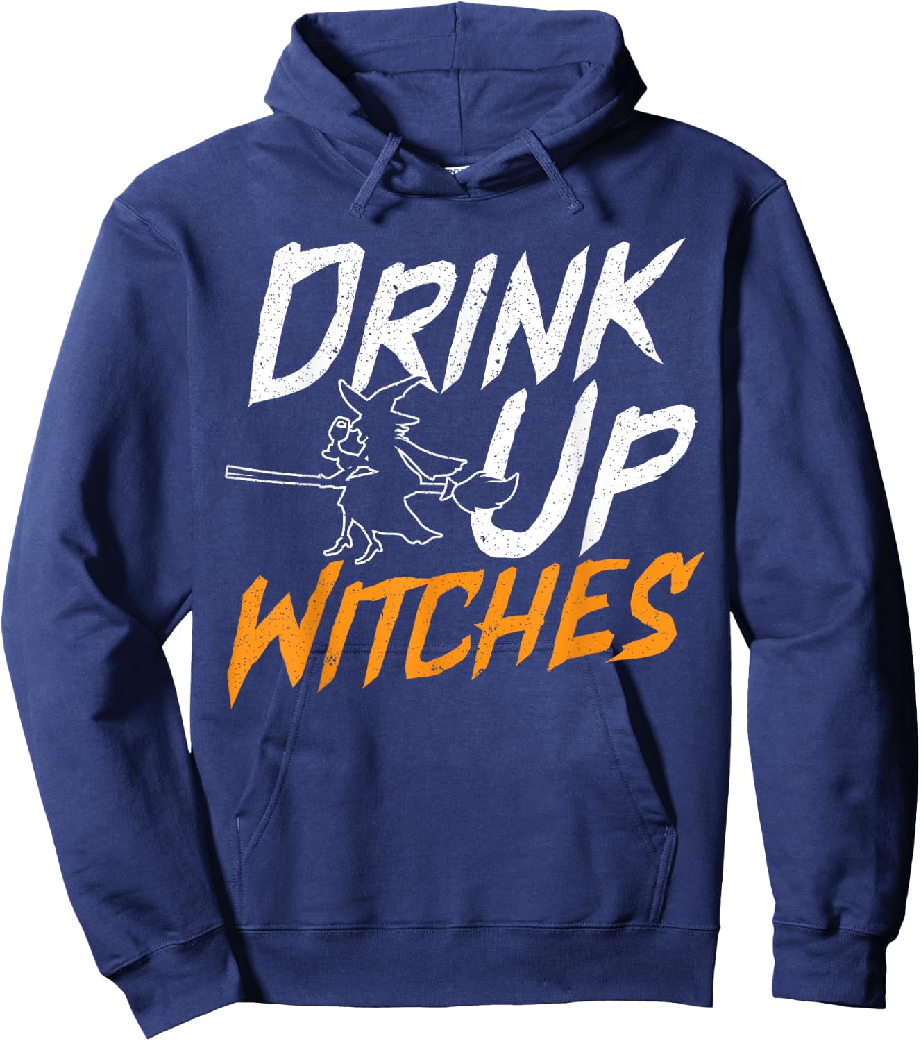 Drink Up Witch Wine Drinker Halloween Party Alcoholic Hoodie - Hoodie | Navy