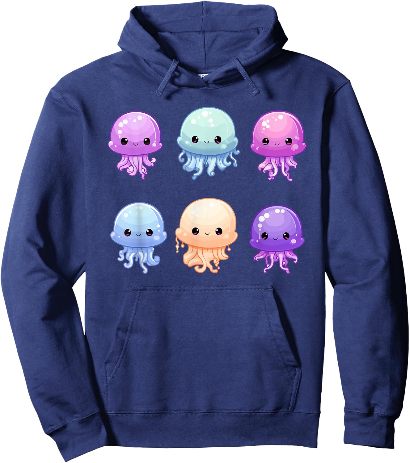 Cute Jellyfish Costume Jelly Fish Sea Ocean Girls Hoodie - Hoodie | Navy
