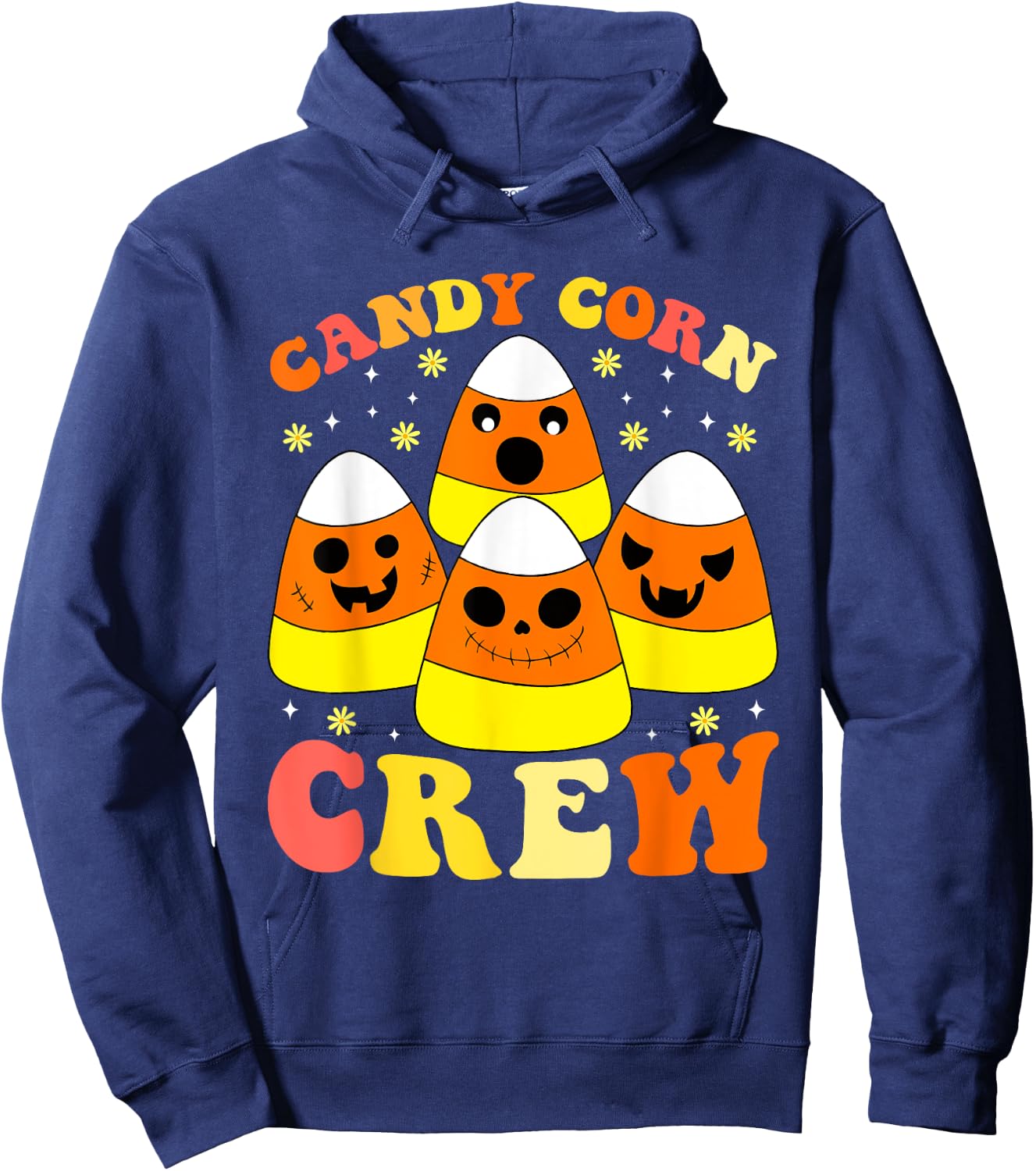 Halloween Candy Corn Squad Team Candy Corn Crew Halloween Hoodie - Hoodie | Navy