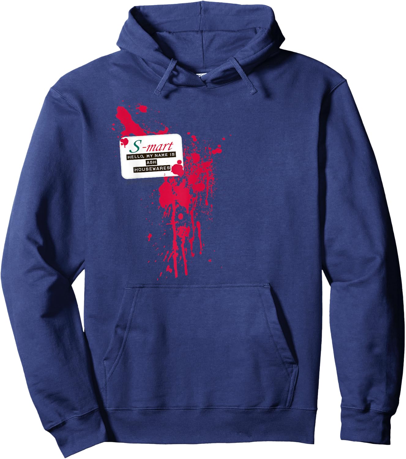 Army of Darkness S Mart Name Tag Hoodie - Hoodie | Navy