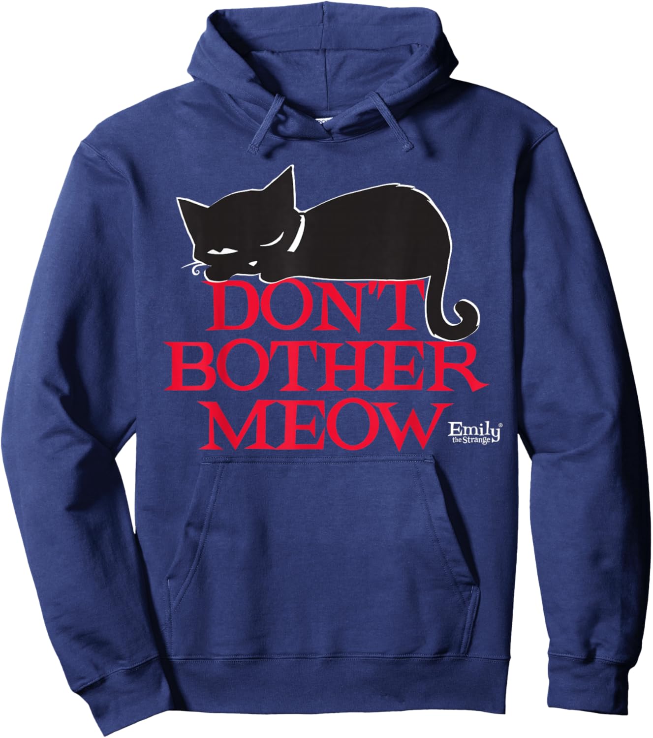 Emily The Strange Don't Bother MEow Hoodie - Hoodie | Navy