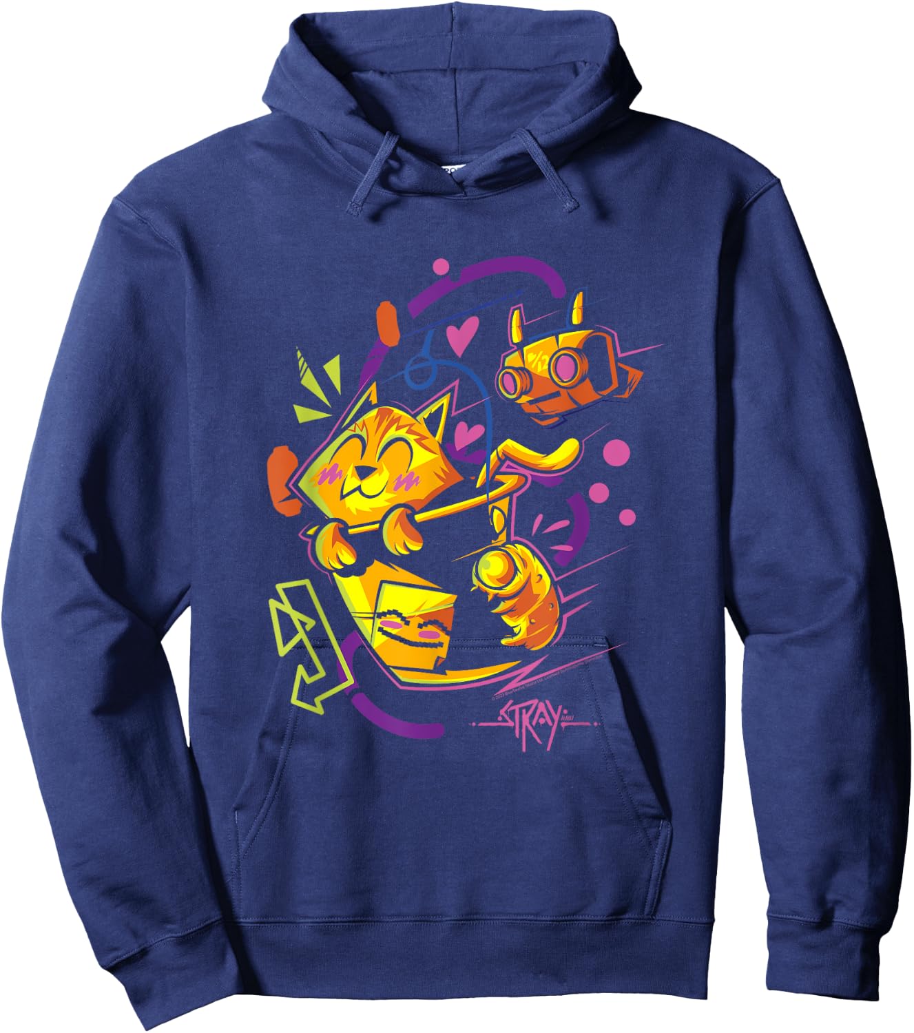 Stray Cat and B-12 Adventure Hoodie - Hoodie | Navy