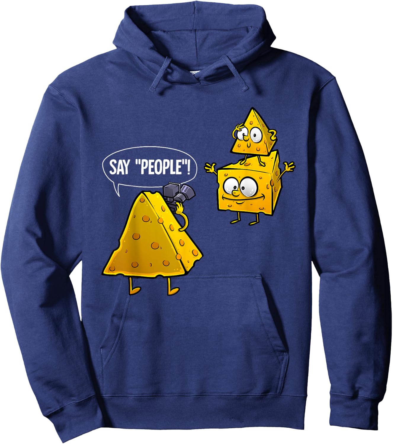 Cool Photography Gift Men Women Cheese Photographer Lovers Small Hoodie - Hoodie | Navy