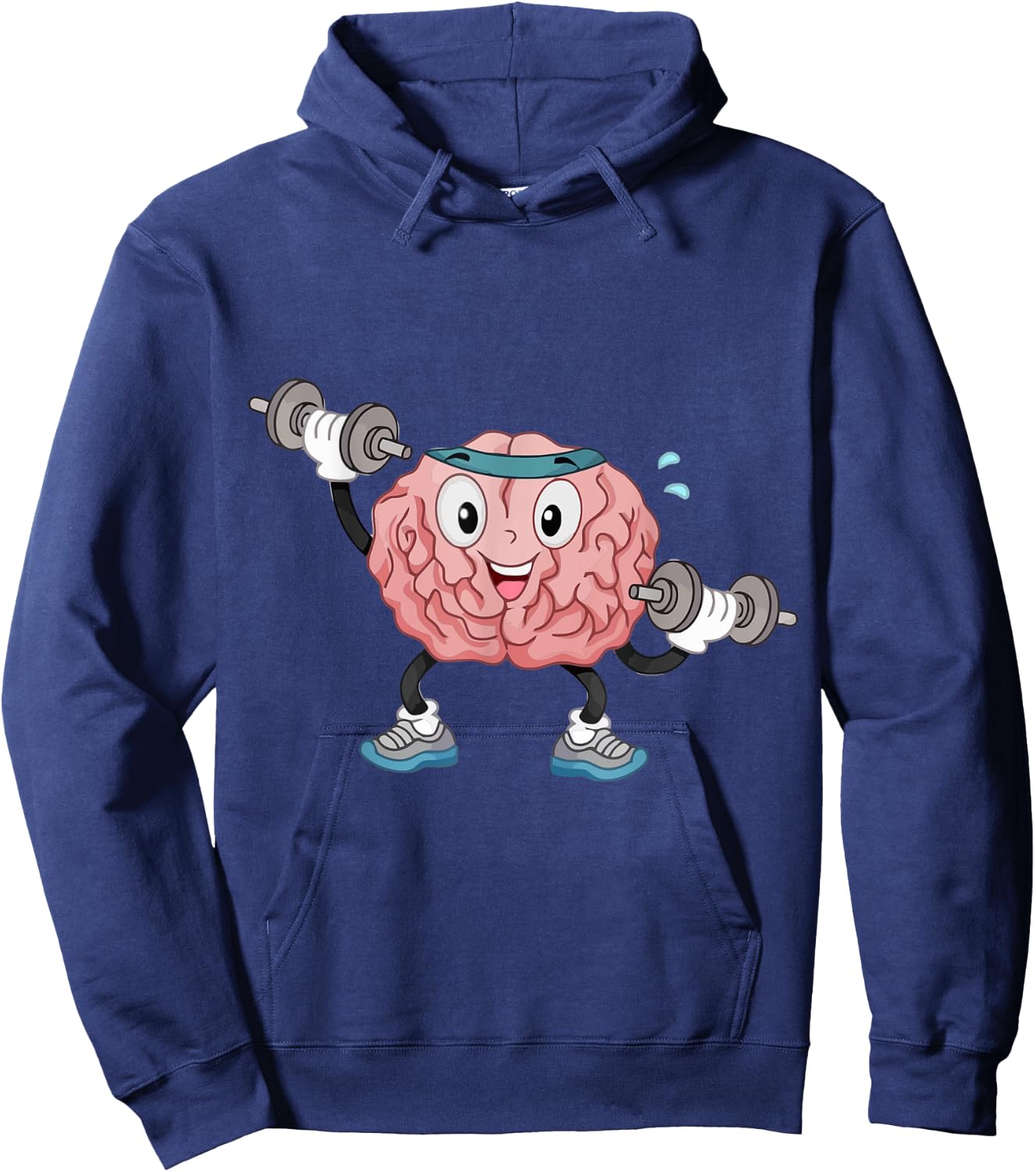 Exercise Your Brain - Work Out Your Brain Teacher Men Women Girls Kids Hoodie - Hoodie | Navy