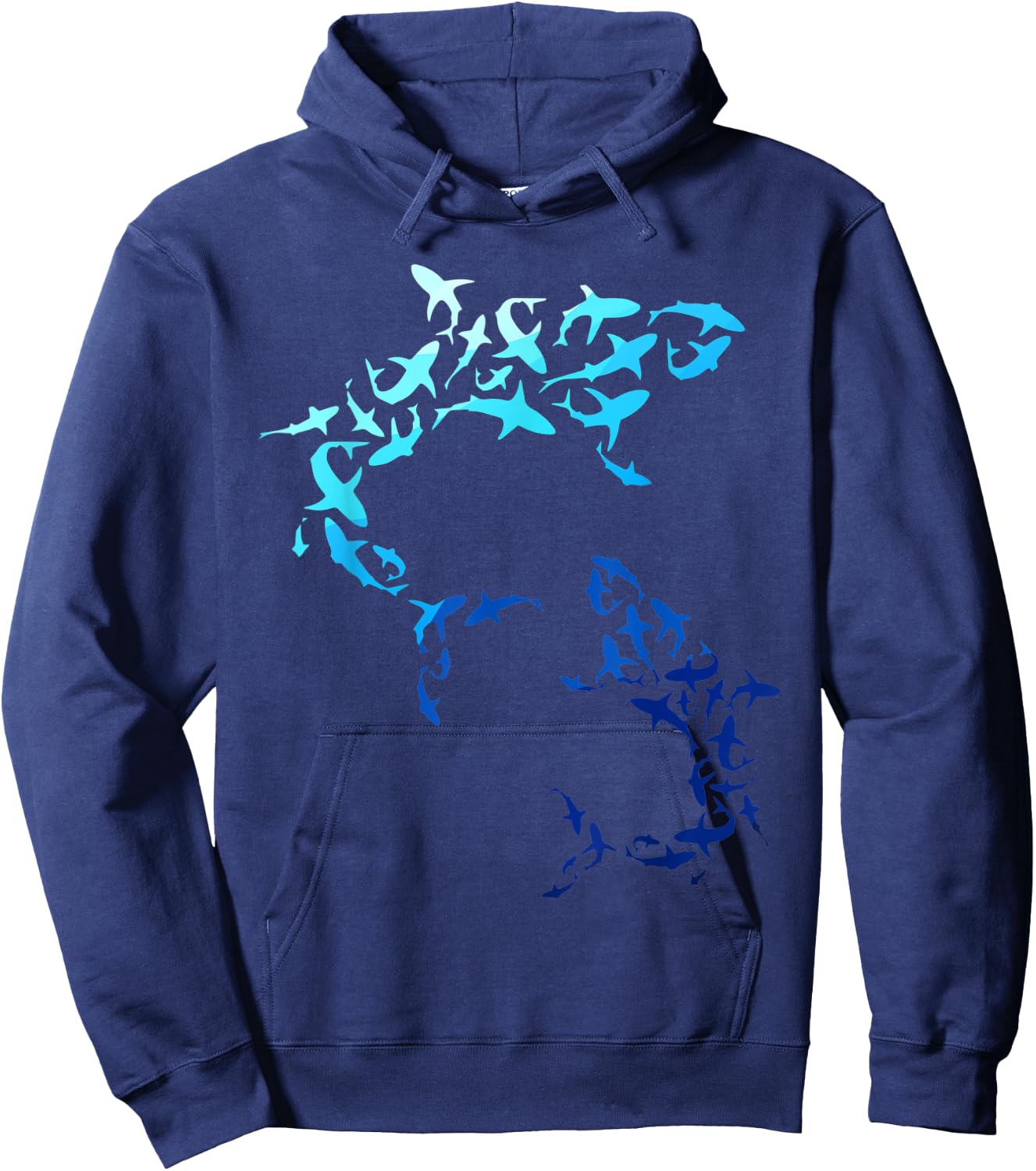 GreatWhite Shark Lover Marine Biology Animal Science Hoodie - Hoodie | Navy