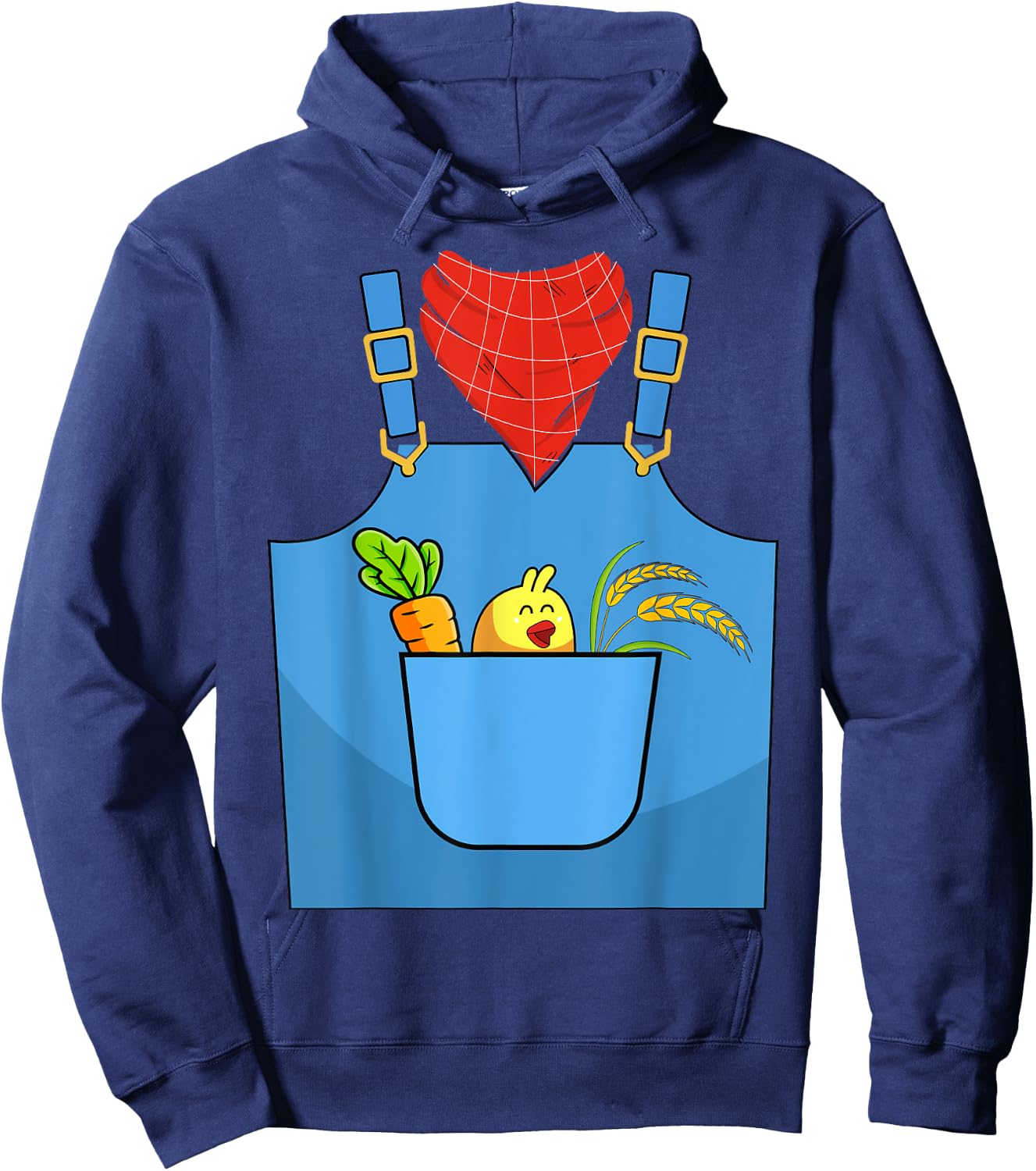 Farmer Costume Halloween Simple Cute Farm Women Men Kids Hoodie - Hoodie | Navy