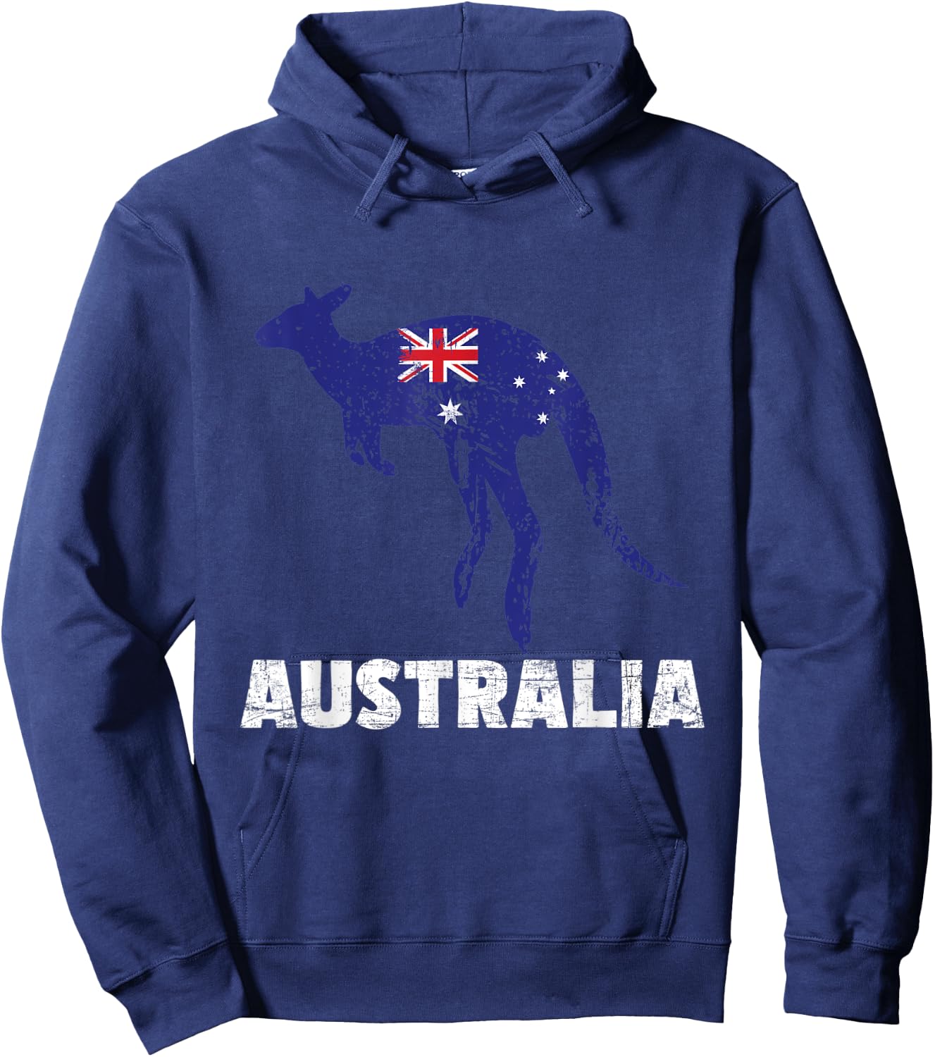 Mother And Baby Kangaroo - Marsupial Australia Animal Lover Hoodie - Hoodie | Navy