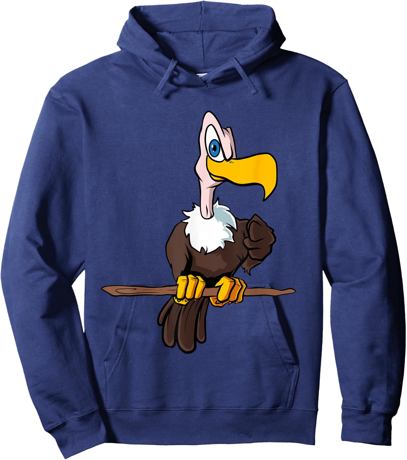 Ugly Cartoon Vulture Hoodie - Hoodie | Navy
