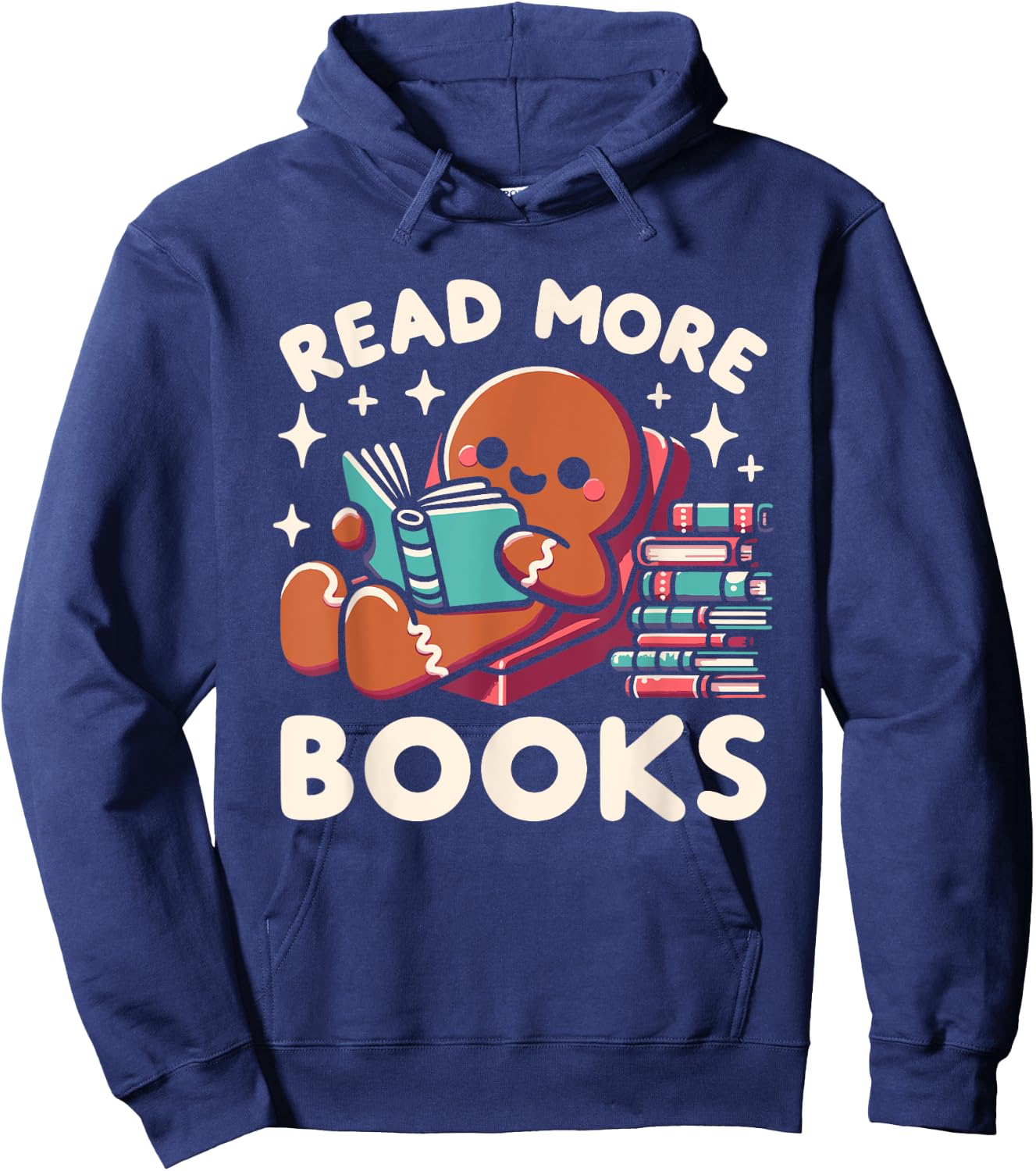 Christmas Teacher Read More Books Funny Women Hoodie - Hoodie | Navy