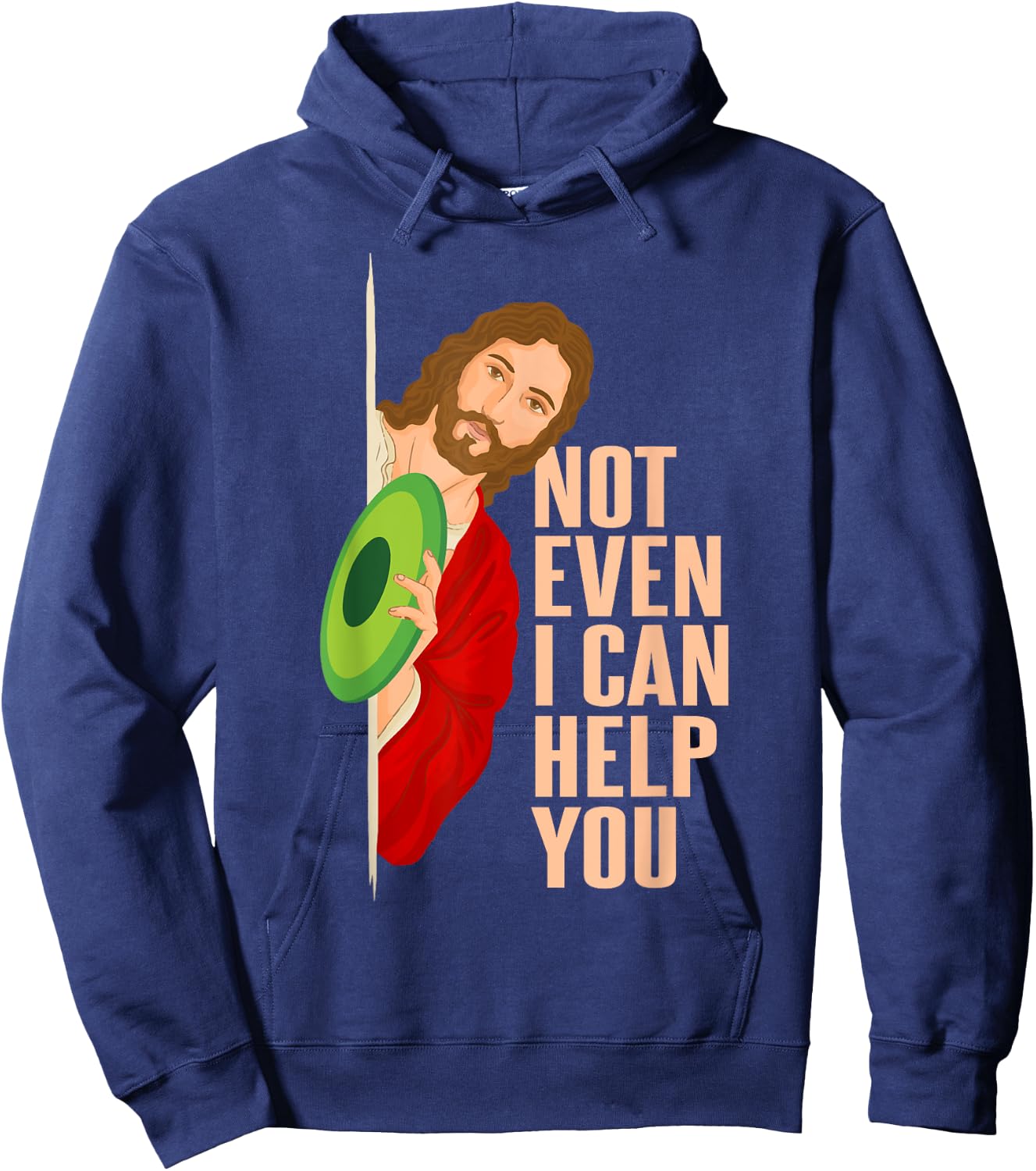Frisbee Golf Player Jesus Funny Disc Golf Hoodie - Hoodie | Navy