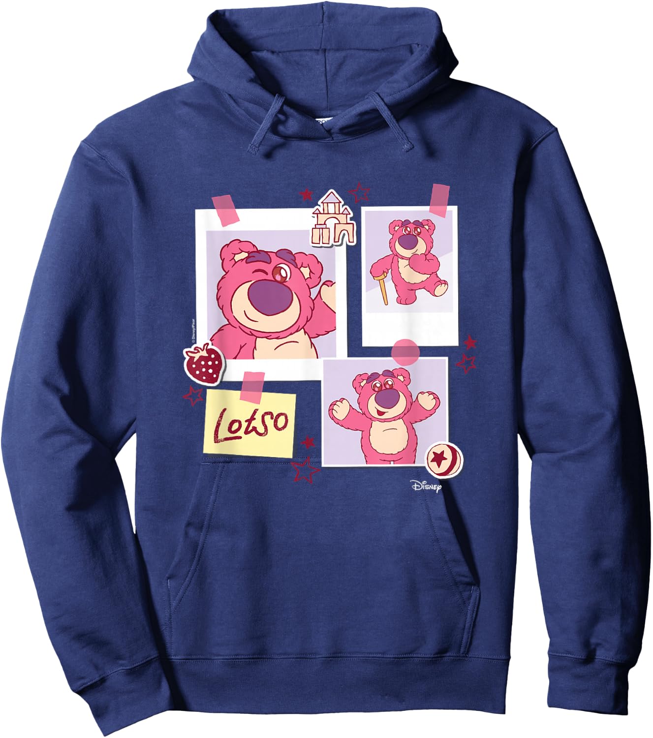 Toy Story - Lotso Grid Hoodie - Hoodie | Navy
