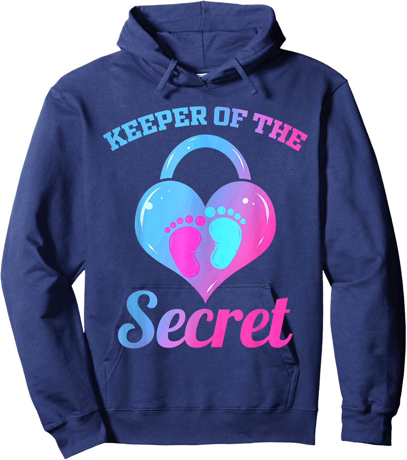 Keeper of the Secret Keeper of the Gender Parents Men Women Hoodie - Hoodie | Navy