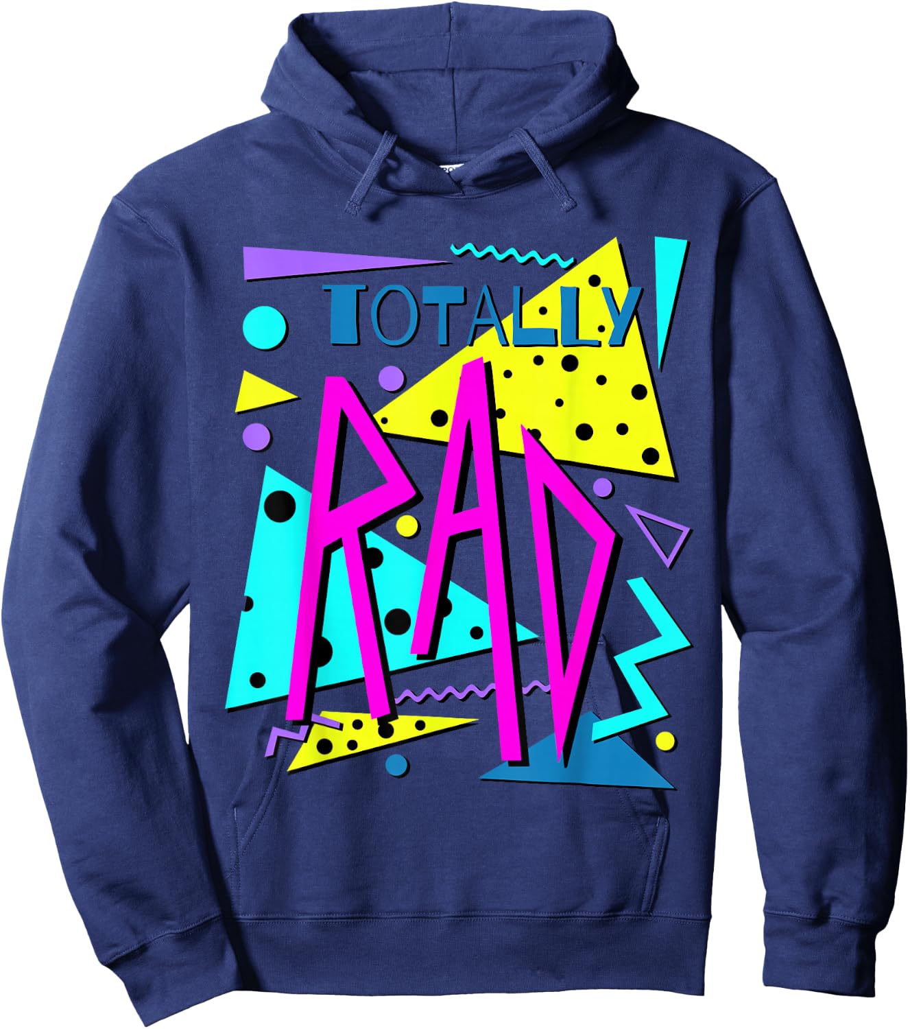 Totally Rad 80's Retro Party Eighties Costume Party Hoodie - Hoodie | Navy
