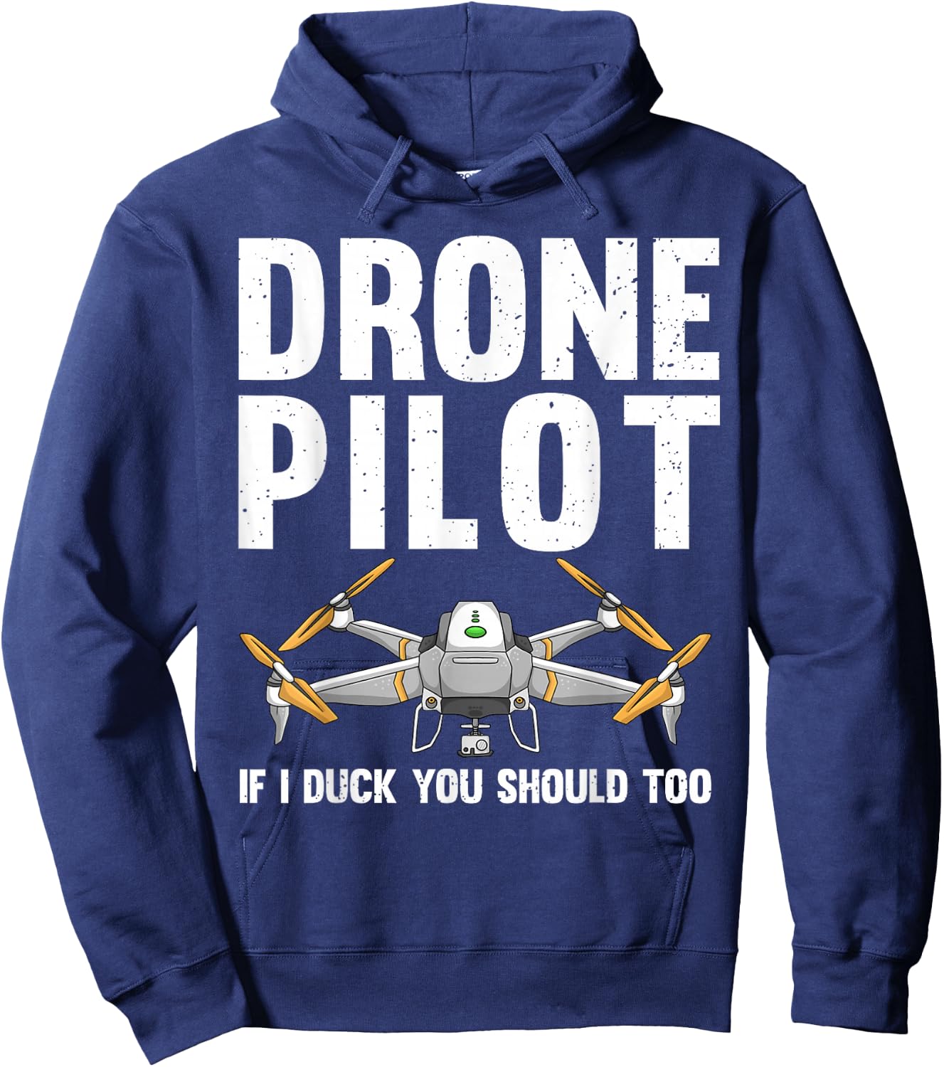 Funny Drone Pilot Design Women Kids Drone Operator Hoodie - Hoodie | Navy