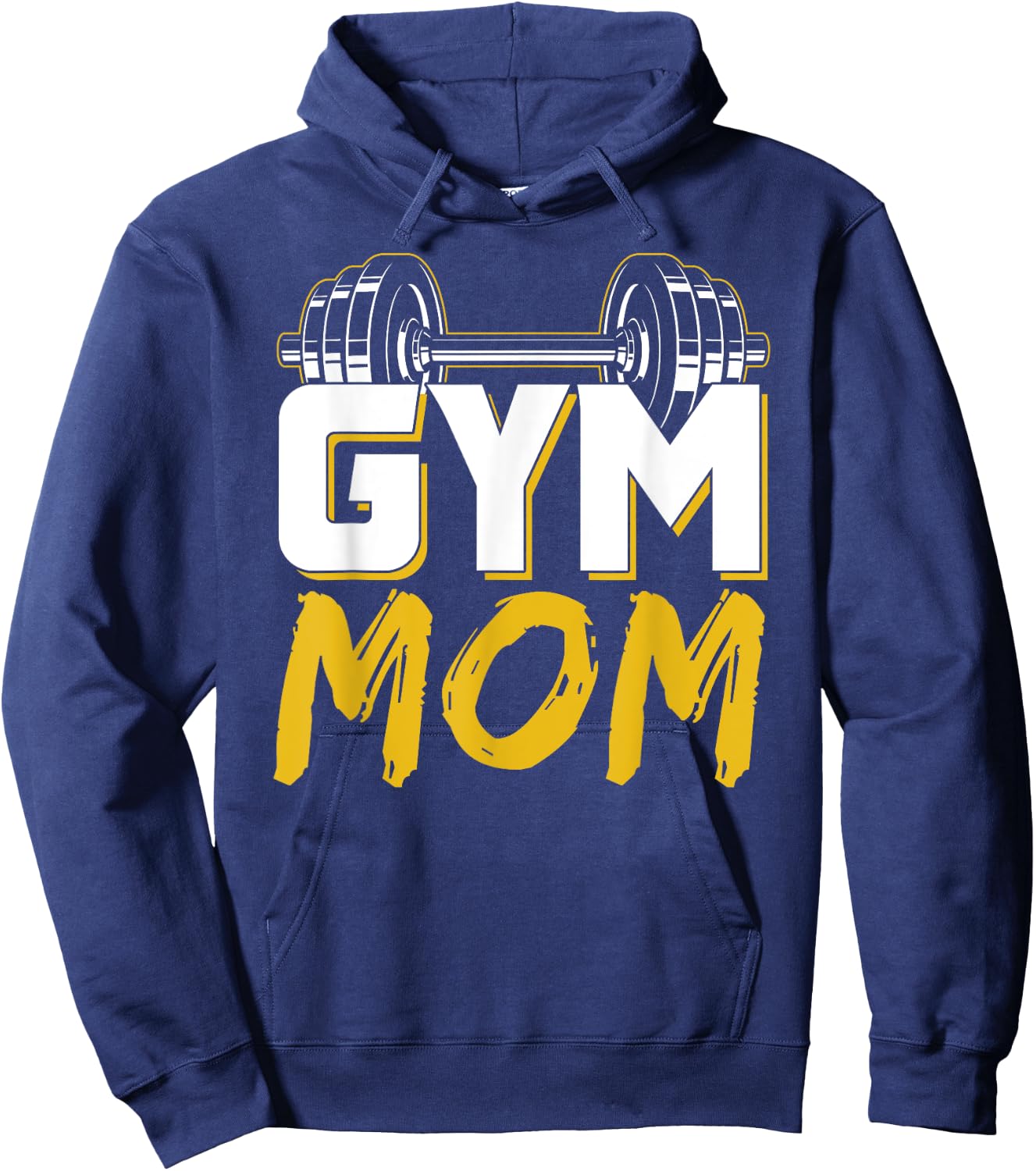 Gym Mom Fitness Training Workout Weightlifting Mother Mommy Hoodie - Hoodie | Navy