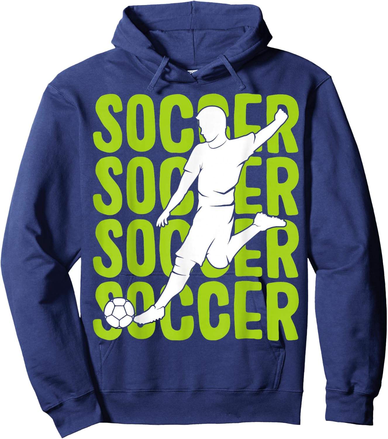 Soccer Boys Men Kids Hoodie - Hoodie | Navy