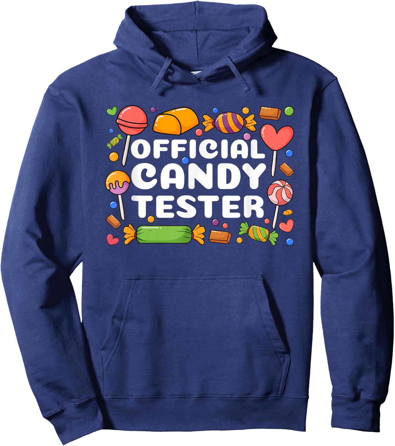 Cool Candy Tester Design Women Kids Candy Lollipop Hoodie - Hoodie | Navy