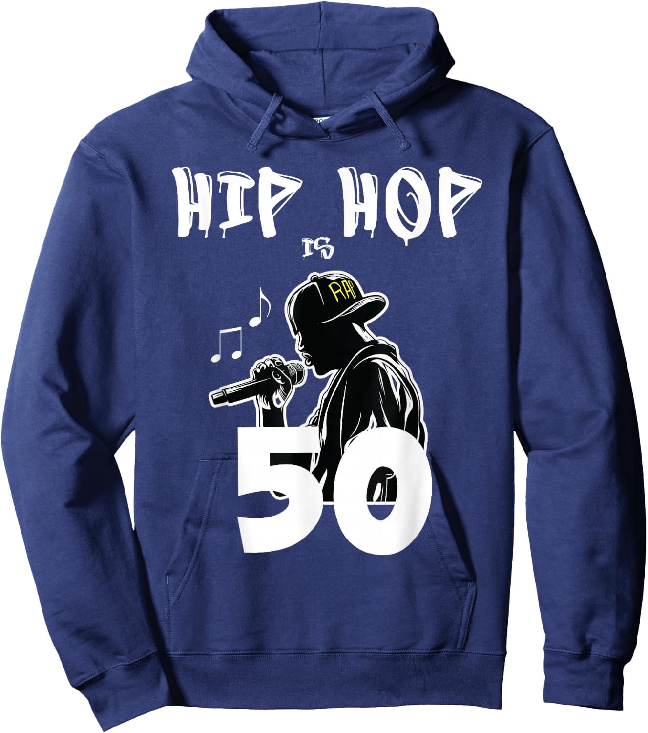 Hip Hop is 50 | 50th Anniversary Freestyle Rapper Hoodie - Hoodie | Navy