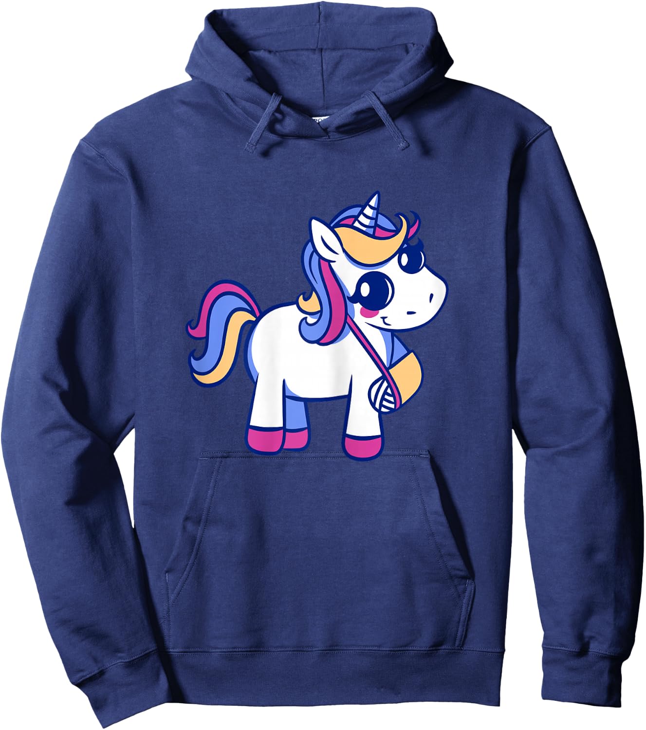 Unicorn Broken Arm for Girls Hoodie - Hoodie | Navy