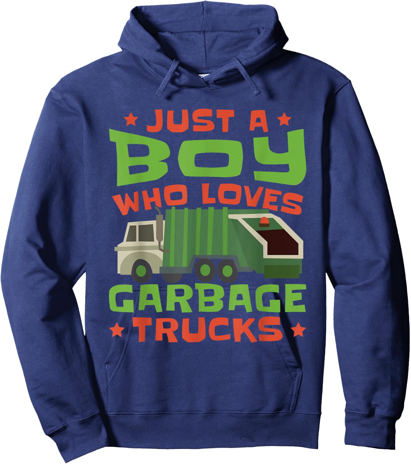 Trash Trucks Kids Garbage Truck Toddler Hoodie - Hoodie | Navy