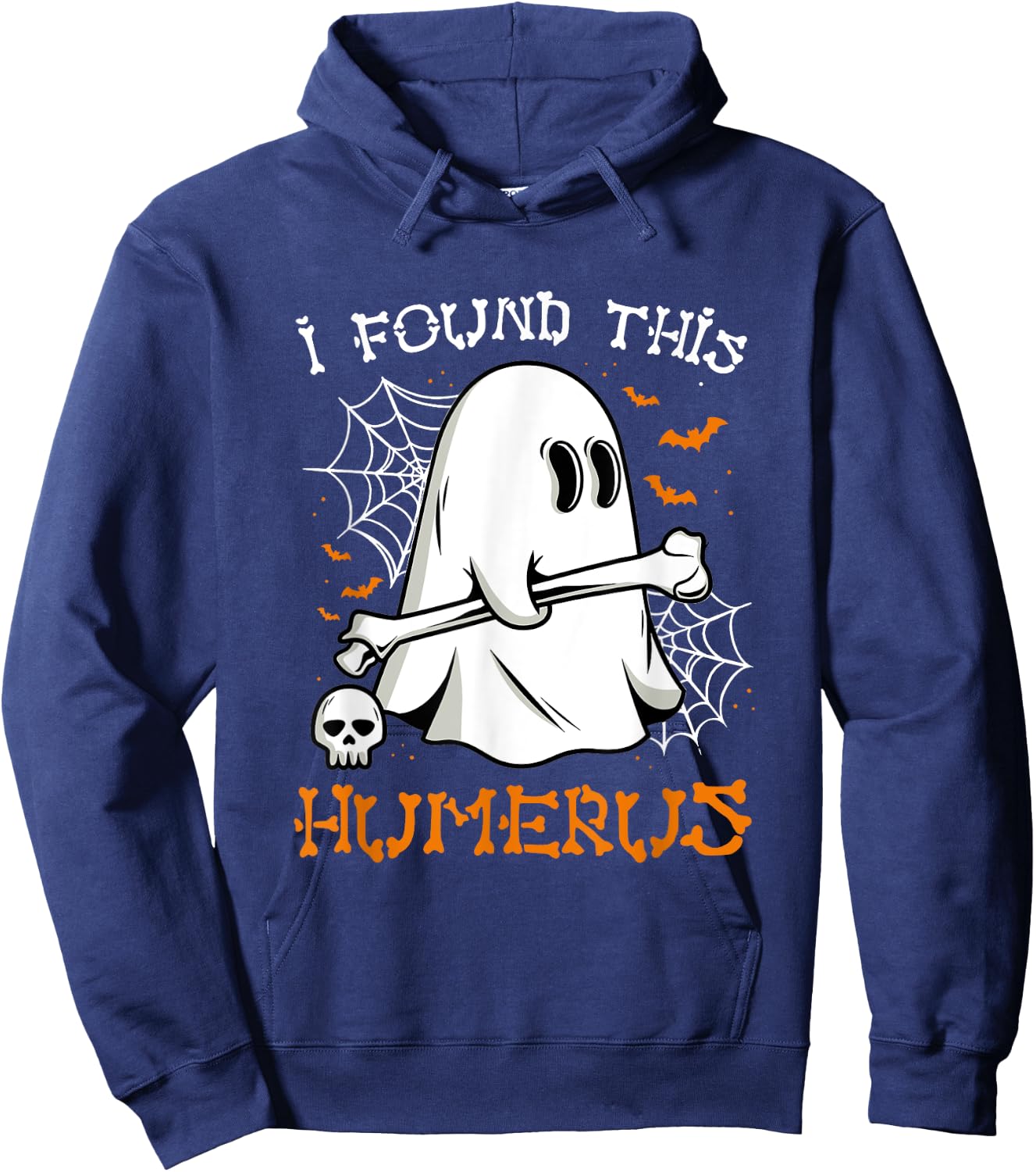 I Found This Humerus Pun Joke Humorous Halloween Hoodie - Hoodie | Navy