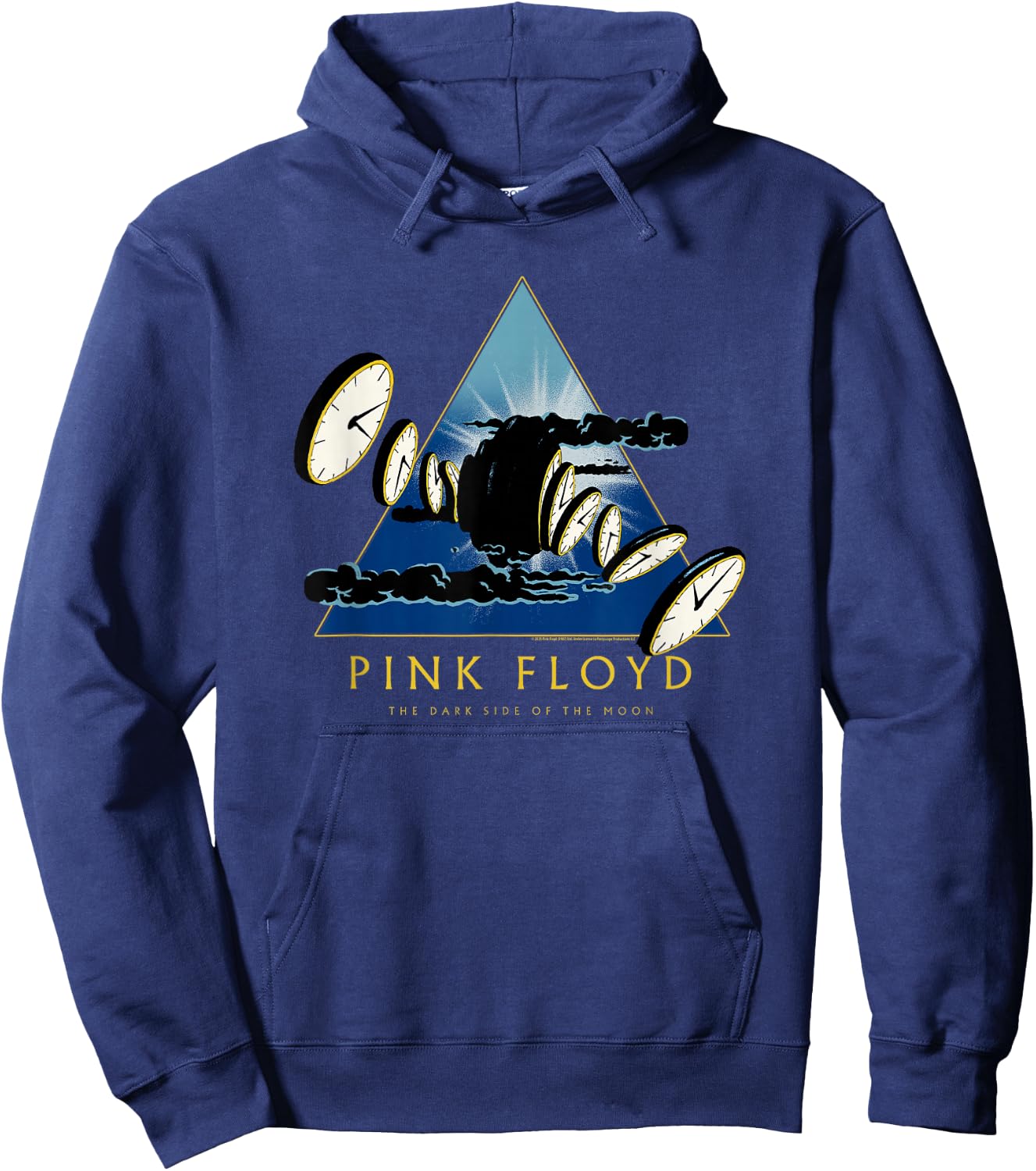Pink Floyd The Dark Side of The Moon 50th Melting Clocks Hoodie - Hoodie | Navy
