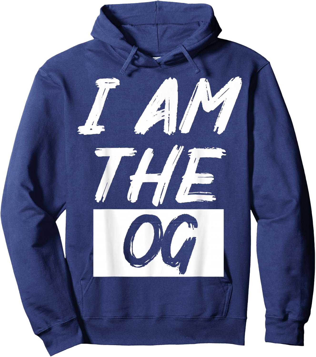Funny I'm The OG Shirt - -Adult - Black - X-Small - Short Sleeve Hoodie - Hoodie | Navy